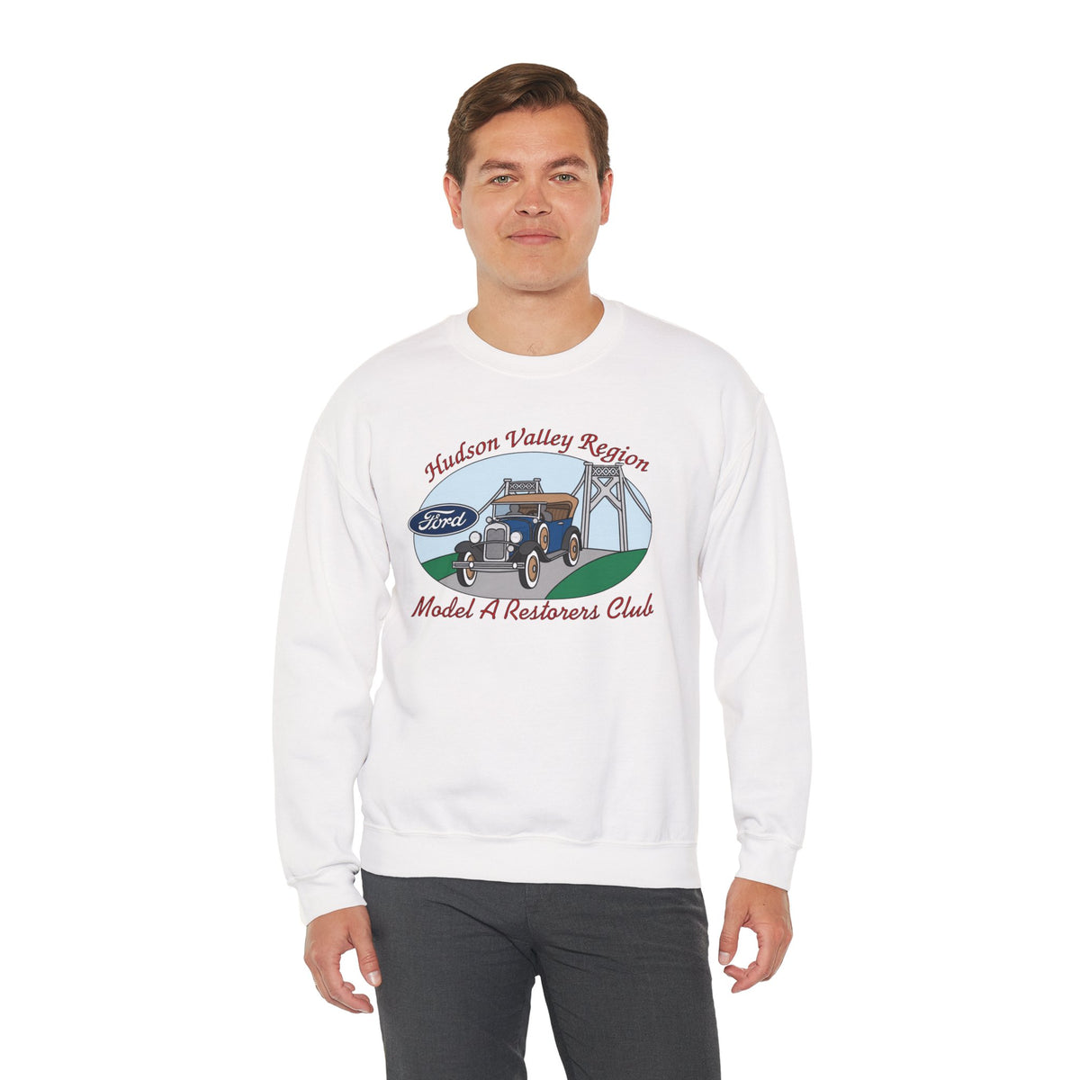 Hudson Valley Model A Restorers Club Crewneck Sweatshirt — Unisex Heavy Blend™ Crewneck Sweatshirt
