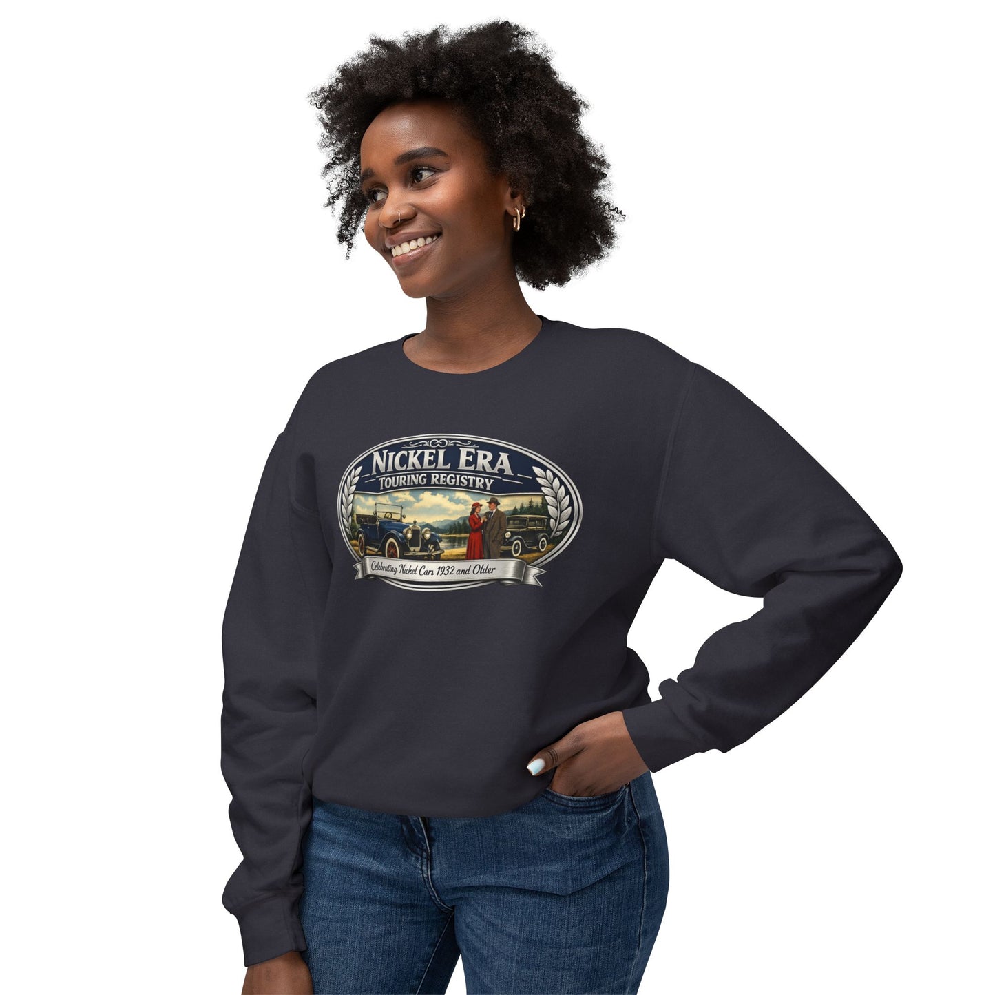 Nickel Era Touring Registry Retro Crewneck Lightweight Sweatshirt