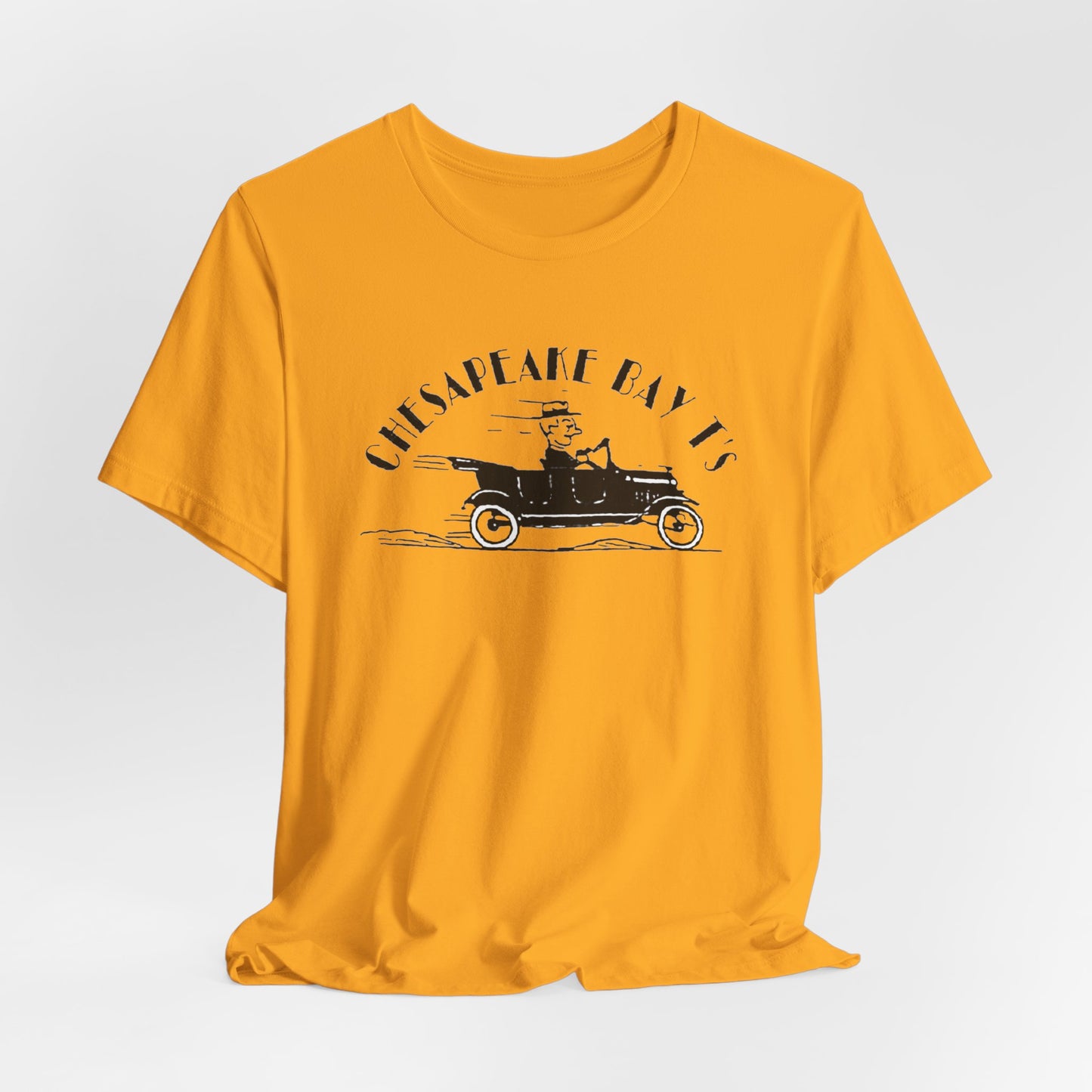 Chesapeake Bay T's Vintage Car Tee — Classic Nautical Coastal Shirt