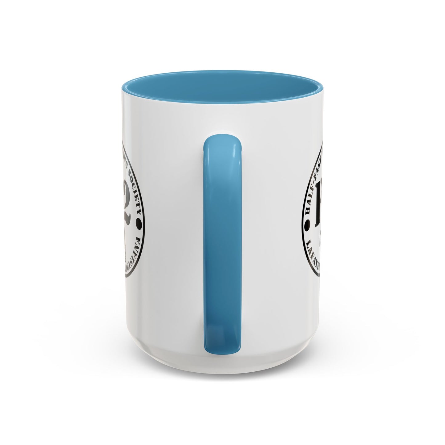F/2 Half-Fast Motoring Society Accent Coffee Mug — Lafayette, Louisiana Emblem (11/15oz)