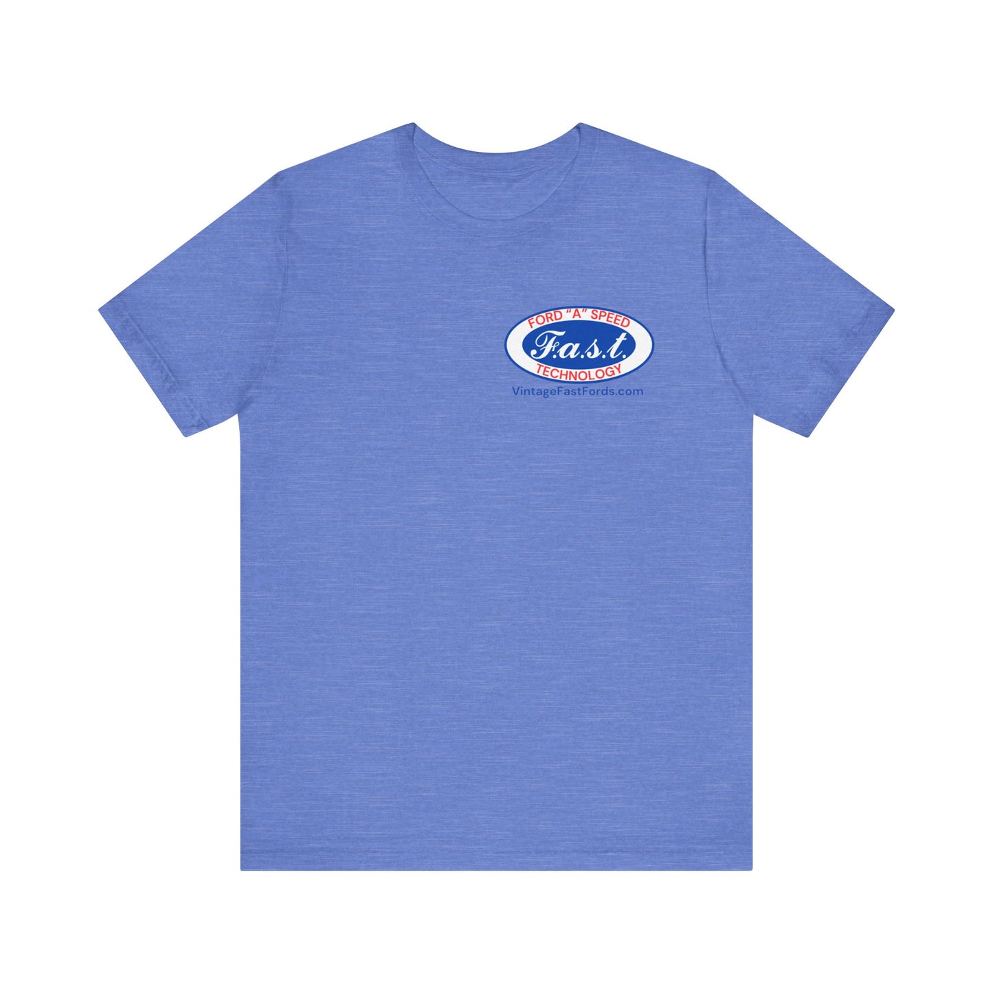 F.a.s.t. Ford "A" Speed Technology (single logo) - Grey Short Sleeve T-Shirt for Casual Style