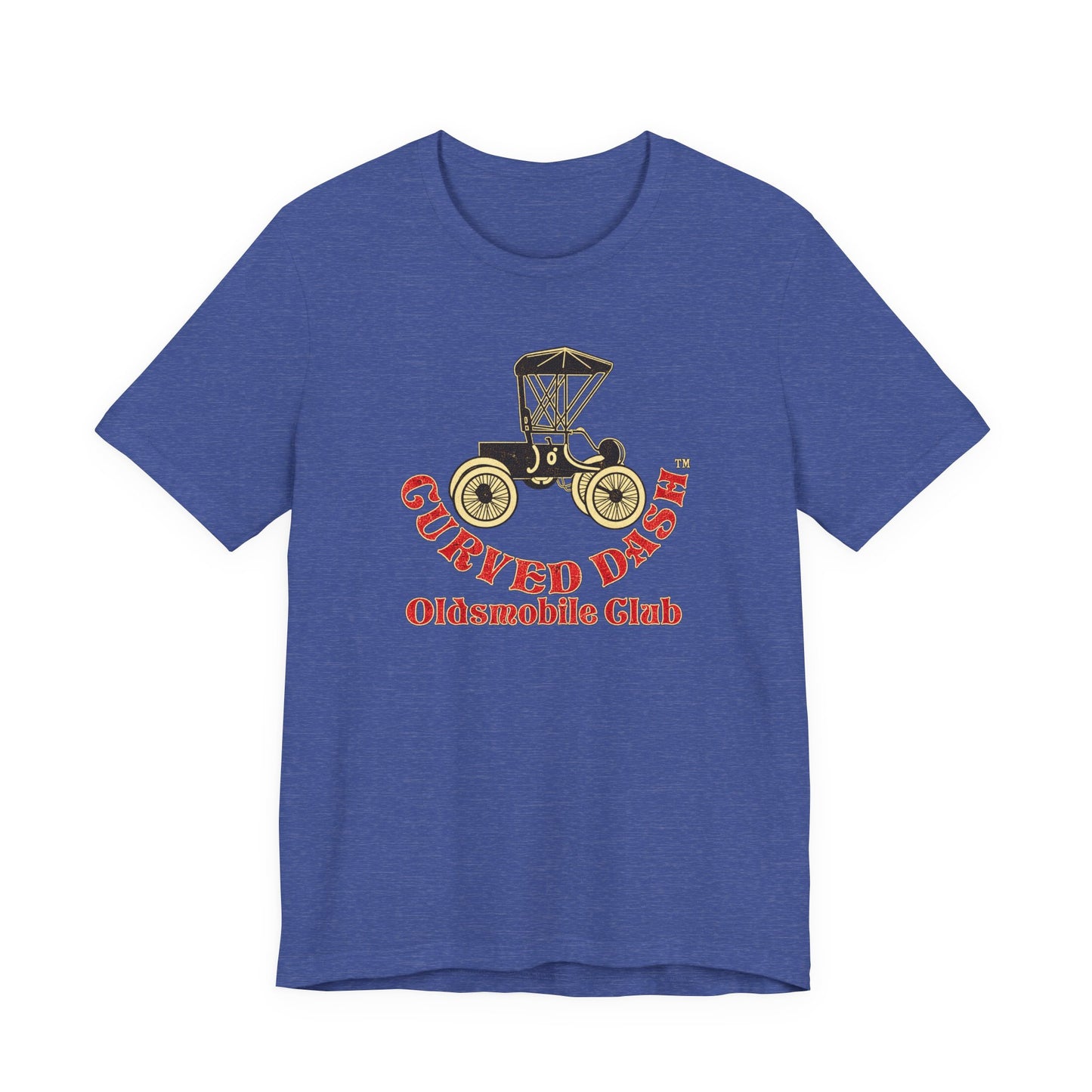 Curved Dash Oldsmobile Club Vintage Car T-Shirt - Unisex Soft Short Sleeve Tee