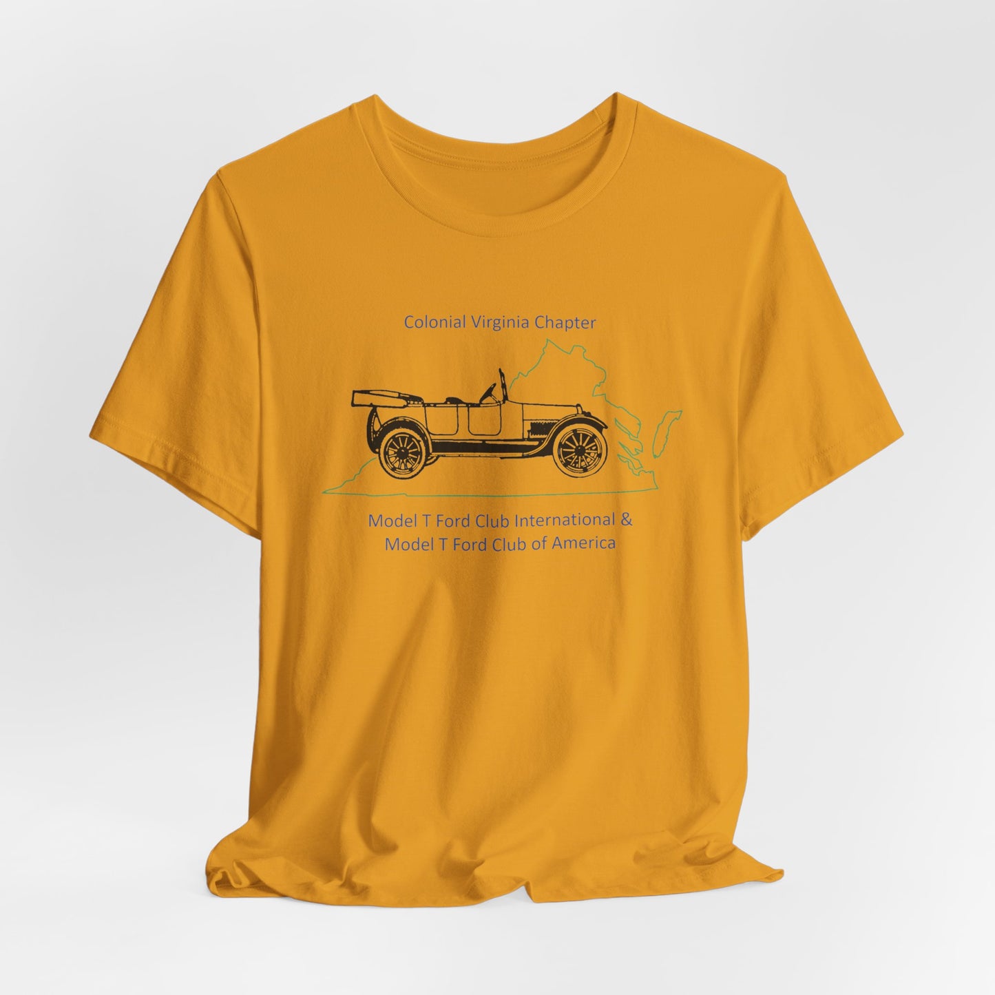 Colonial Virginia Chapter Tee — Colonial Virginia Chapter Vintage Car Shirt