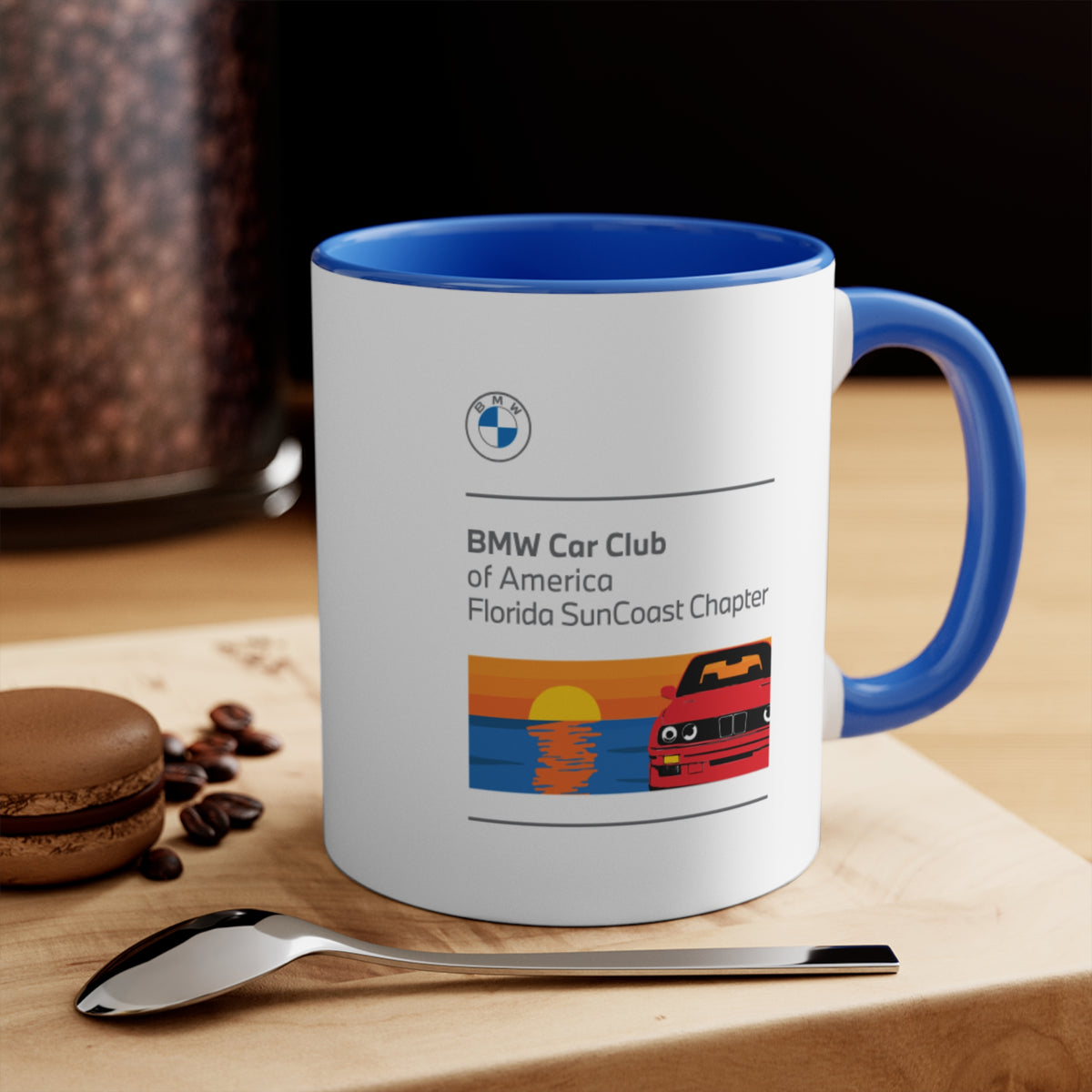 BMW Car Club of America Florida SunCoast Chapter Accent Mug