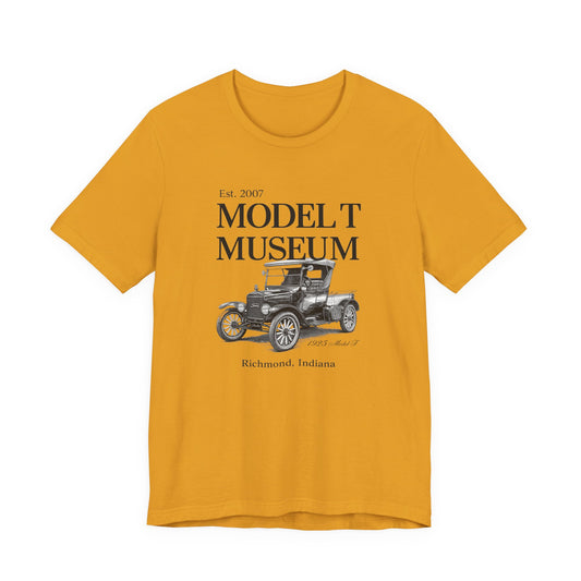 1925 Model T Pickup "Bradley" Museum Tee — Vintage Ford Model T Illustration (Richmond, Indiana)