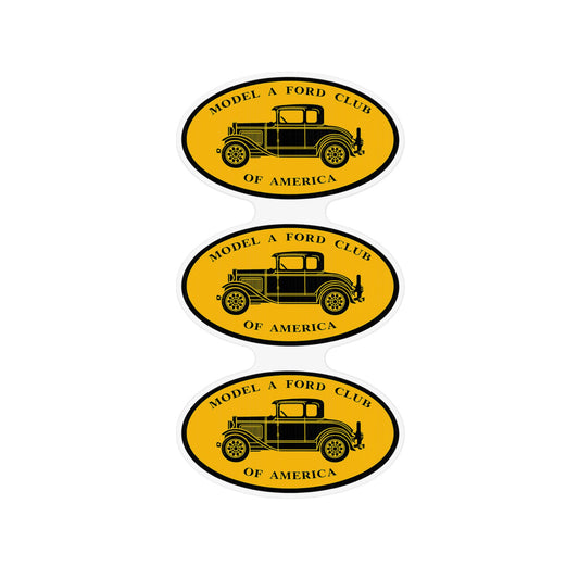 Model A Ford Club of America Oval Magnet — Three Vintage Car Club Magnets