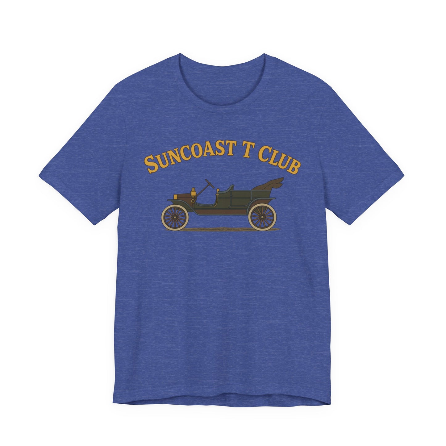 Suncoast T Club - Graphic Tee, Retro T-Shirt for Car Lovers, Classic Style Tee for Every Occasion