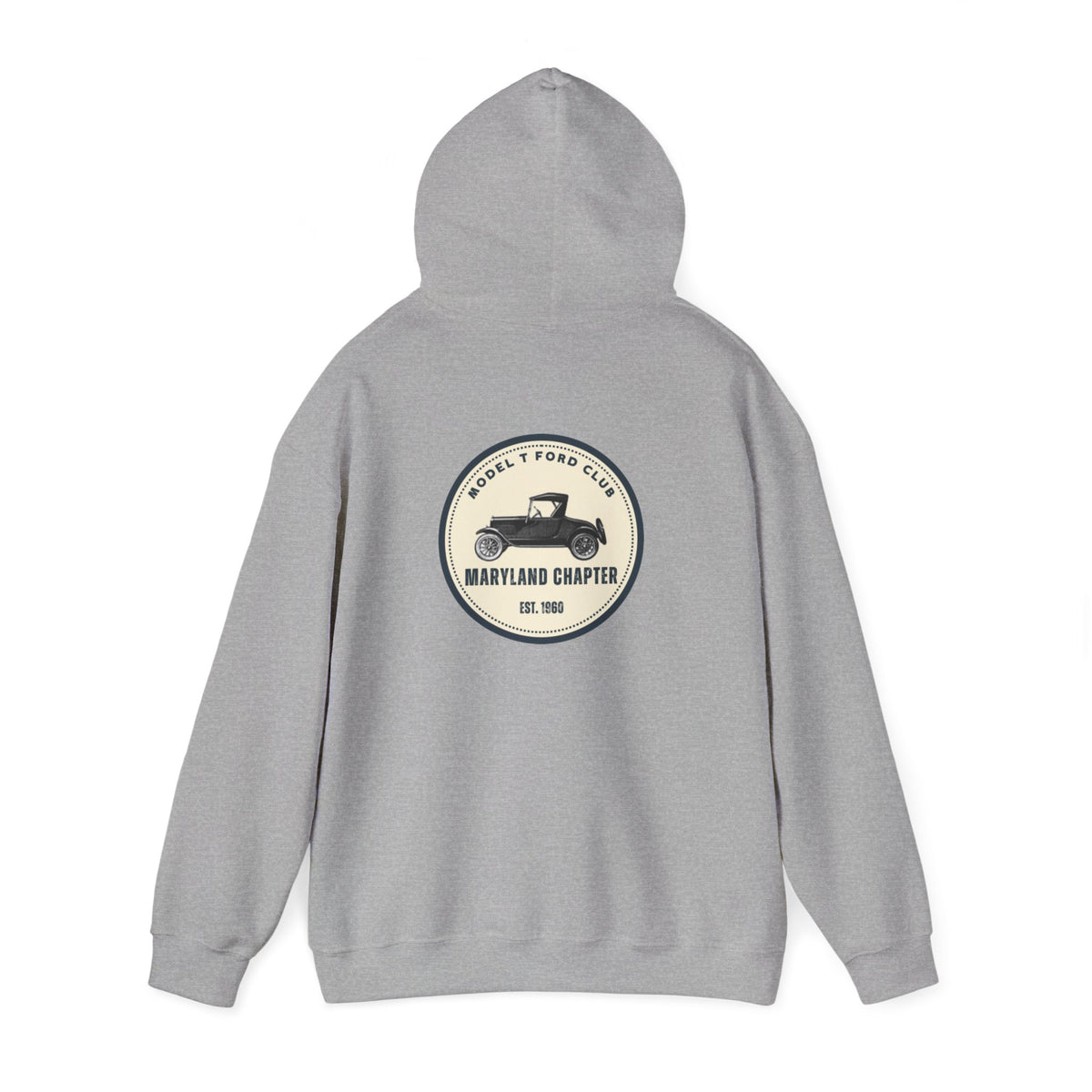 Maryland Chapter Model T Ford Club (back logo only) Unisex Heavy Blend™ Hooded Sweatshirt