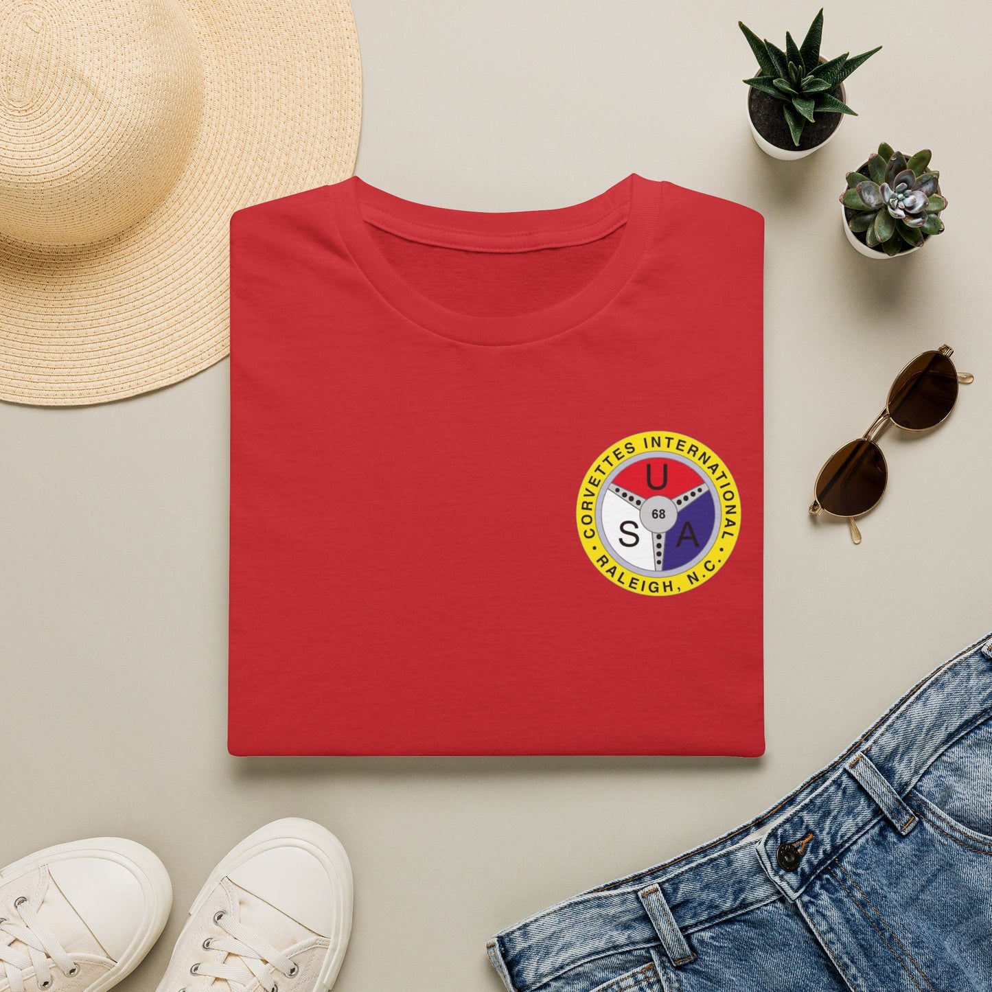 Corvettes International Front and Back Logos — Unisex Softstyle T-Shirt