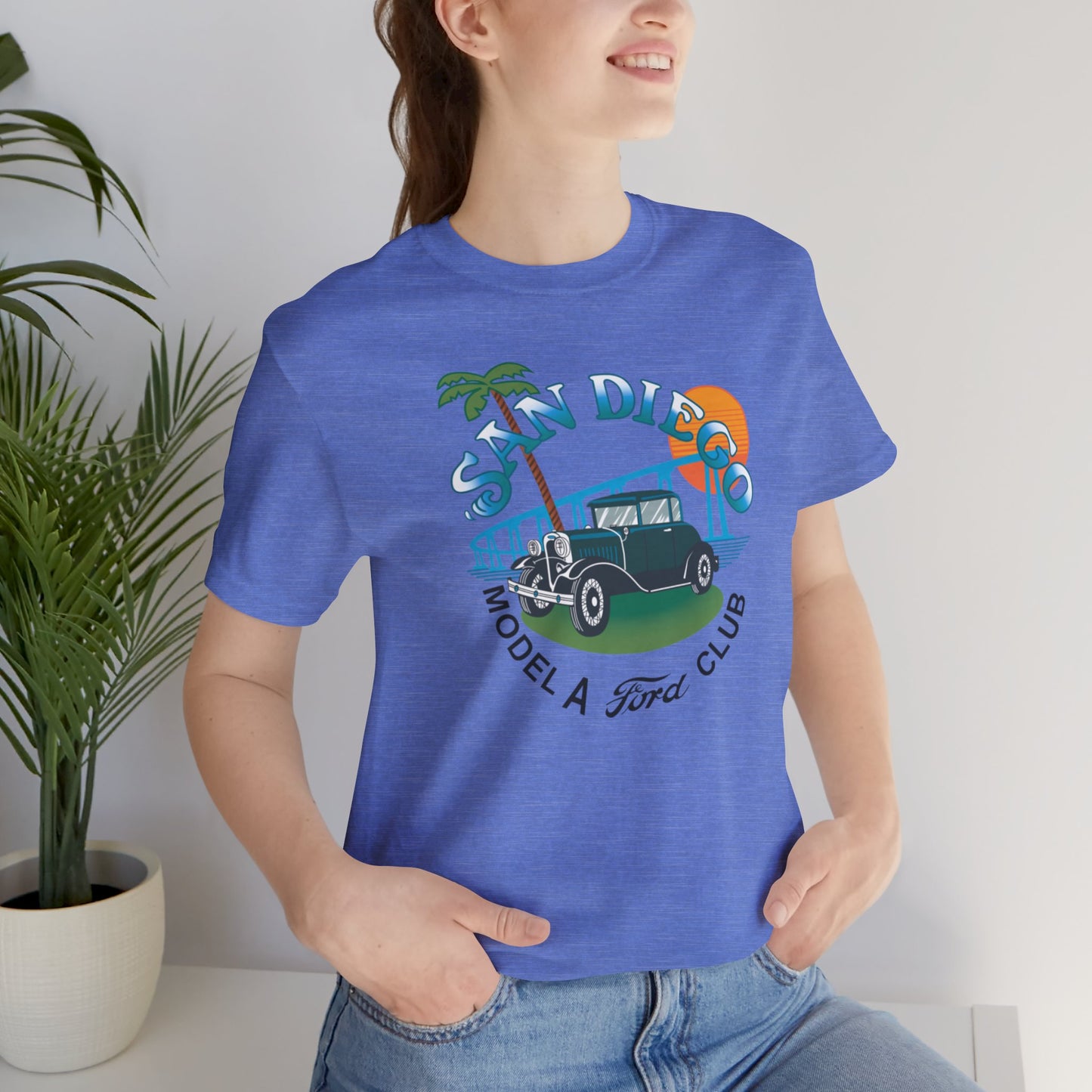 San Diego Model A Ford Club Tee — Large Front Logo