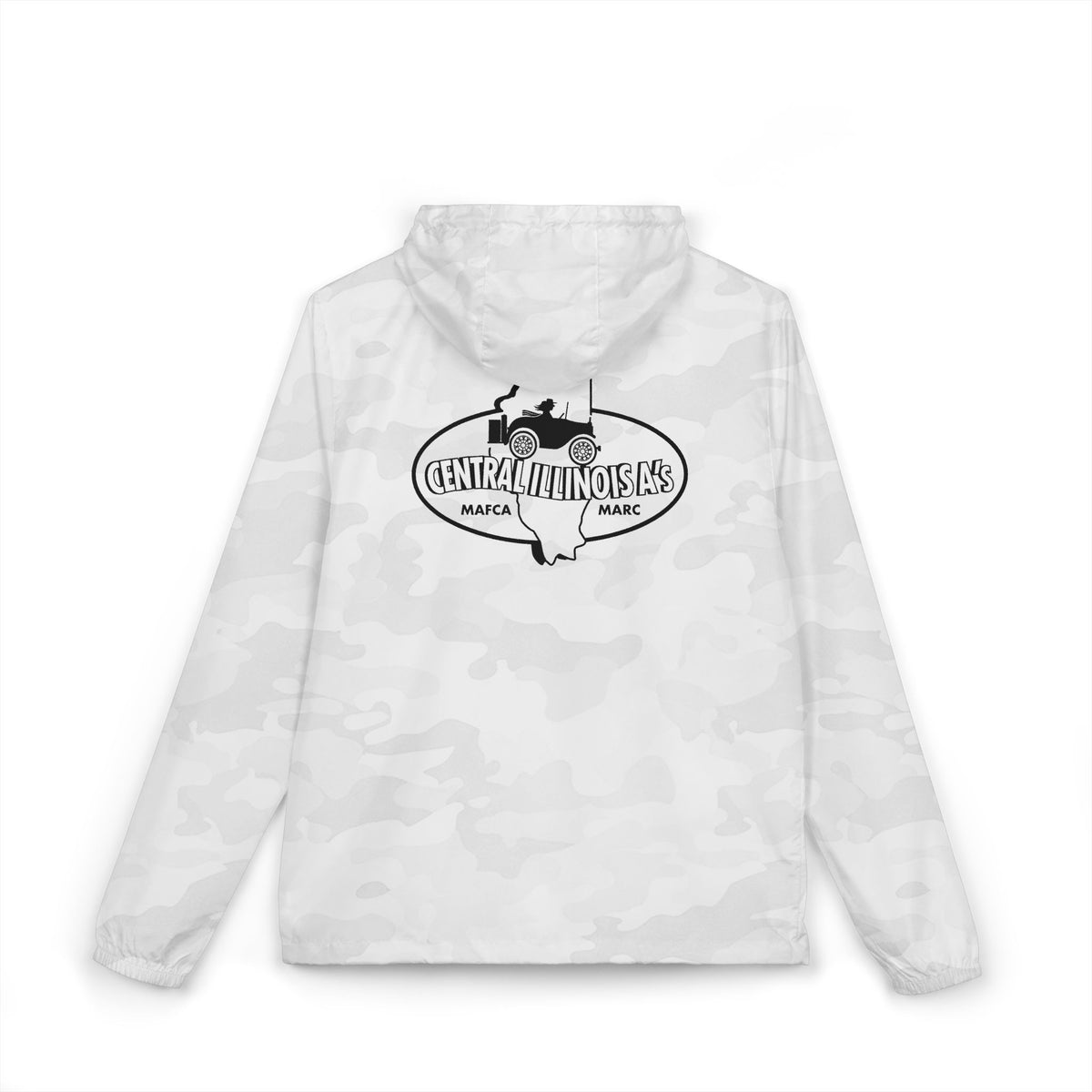 Central Illinois A's Windbreaker Jacket — Front and Back Logos
