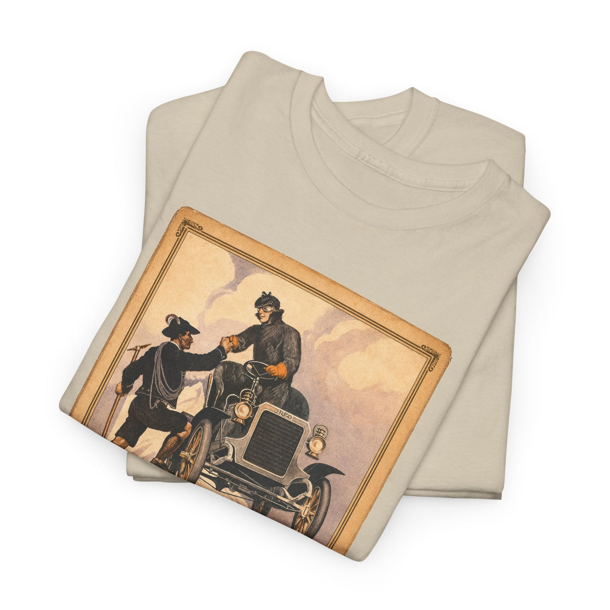 REO Mountain Climbers Vintage Tee — Unisex Heavy Cotton Tee