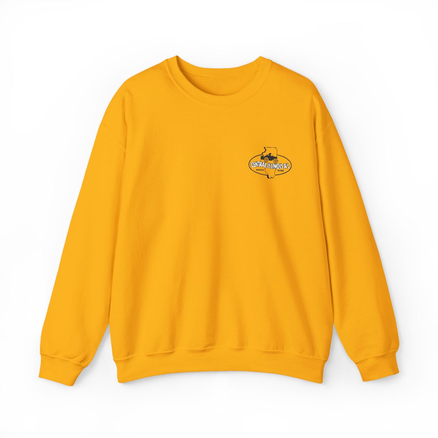 Central Illinois A's Crewneck Embroidered Sweatshirt — Small Chest Logo