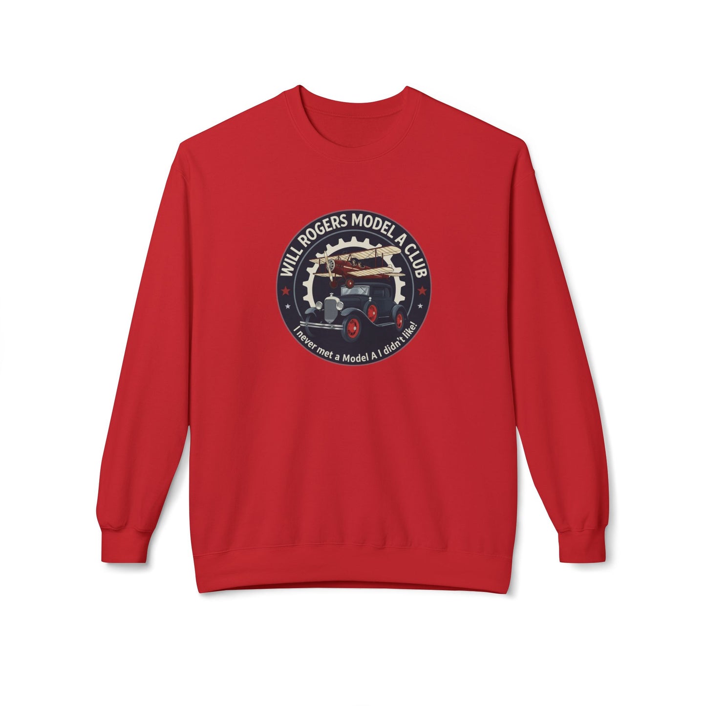 Will Rogers Model A Club Vintage Car Crewneck Sweatshirt