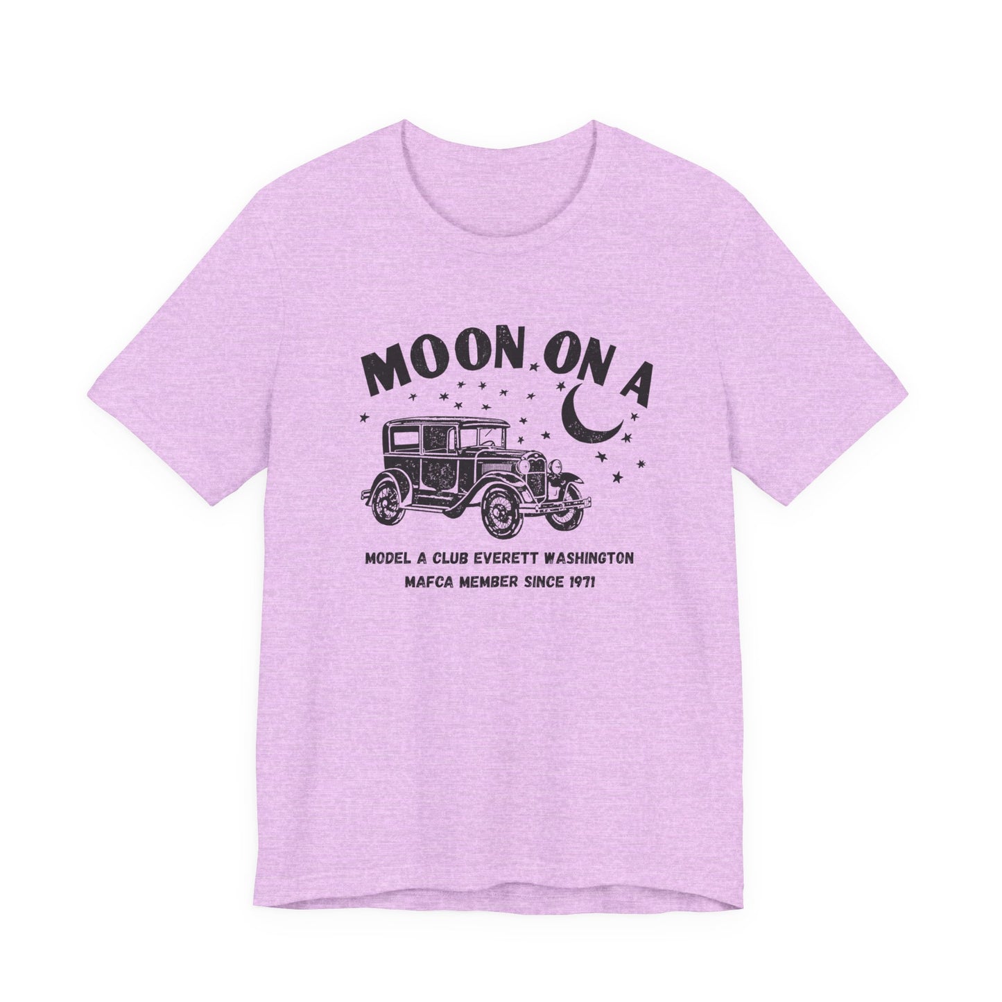 Moon On A Tee Graphic T-Shirt (Model A Club Everett WA)