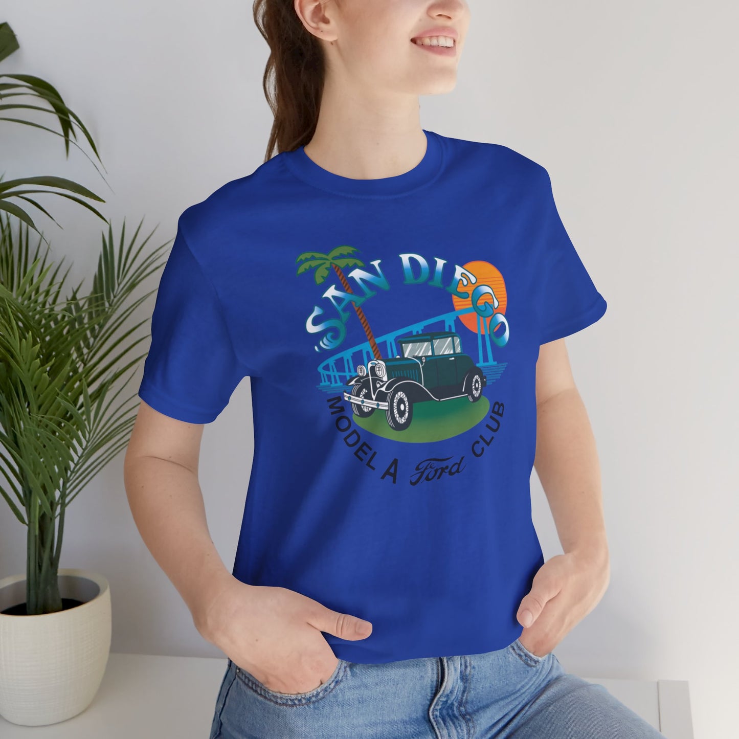 San Diego Model A Ford Club Tee — Large Front Logo