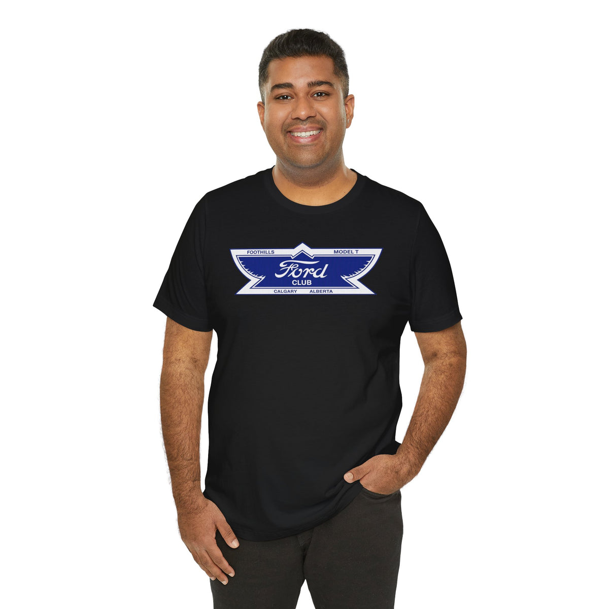 Foothills Model T Club Unisex Soft Tee -  Large Chest Logo