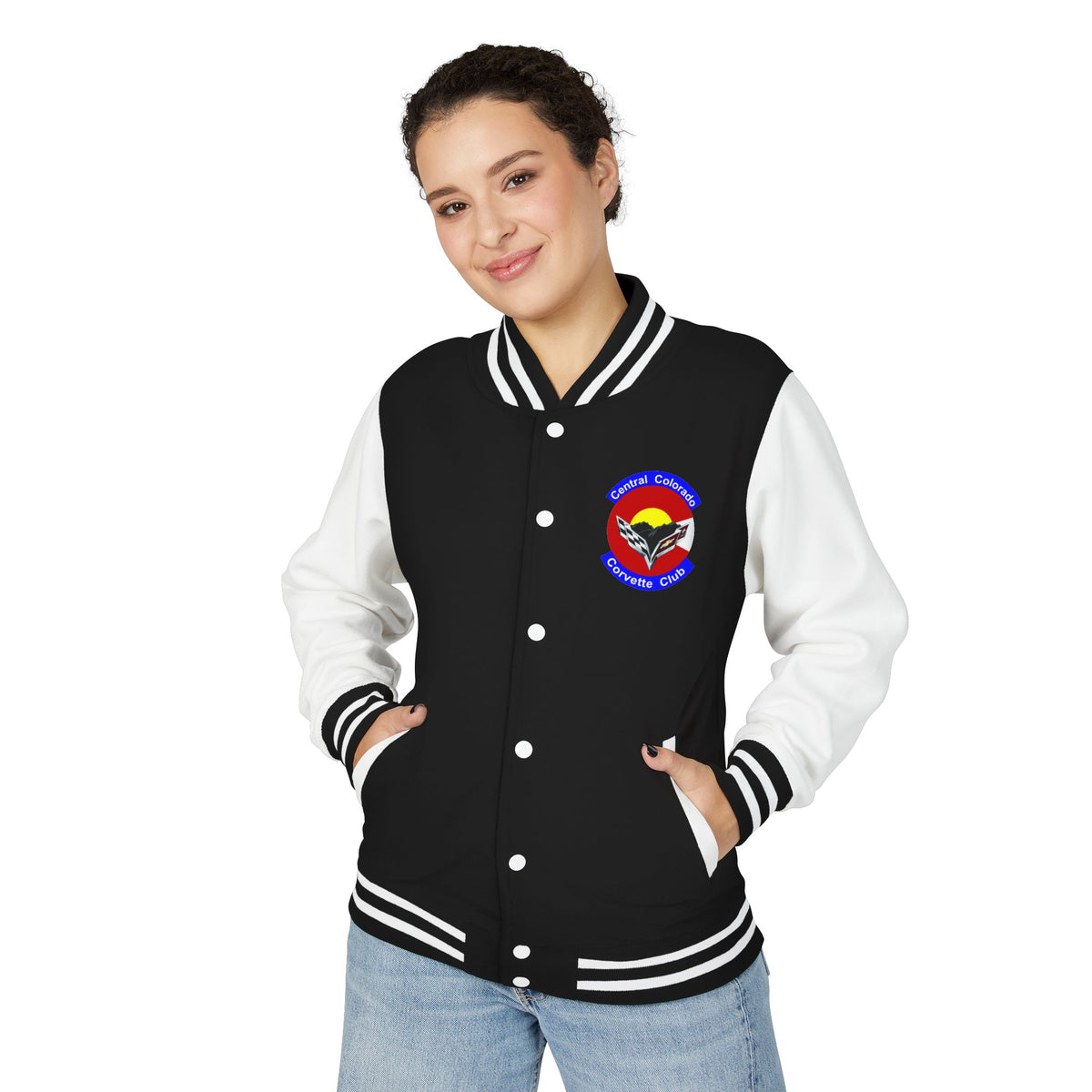 Central Colorado Corvette Club Varsity Letterman Jacket - Direct to Film Printed
