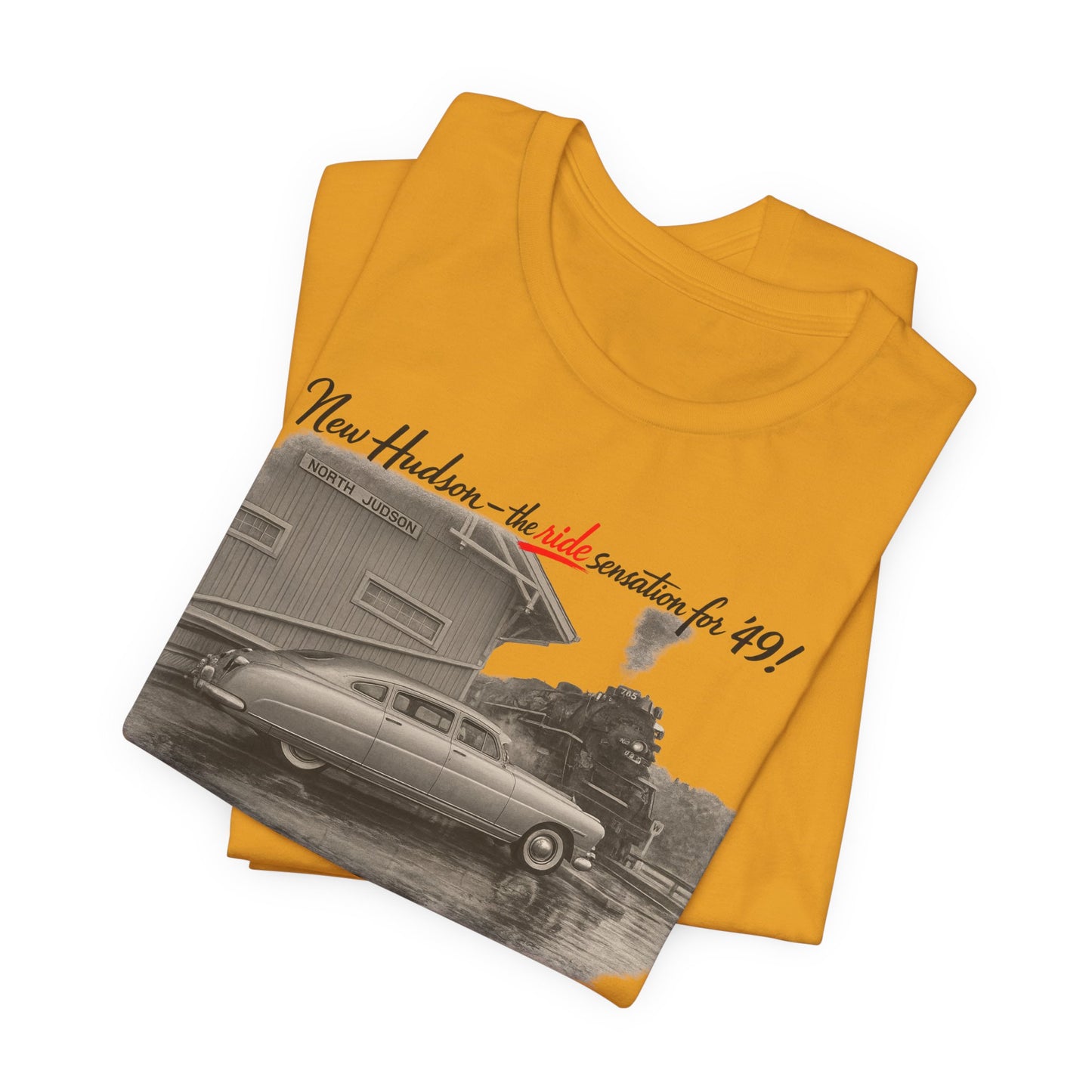 1949 Hudson Commodore Six Vintage Car T‑Shirt — Classic Retro Automotive Tee (Rick C)