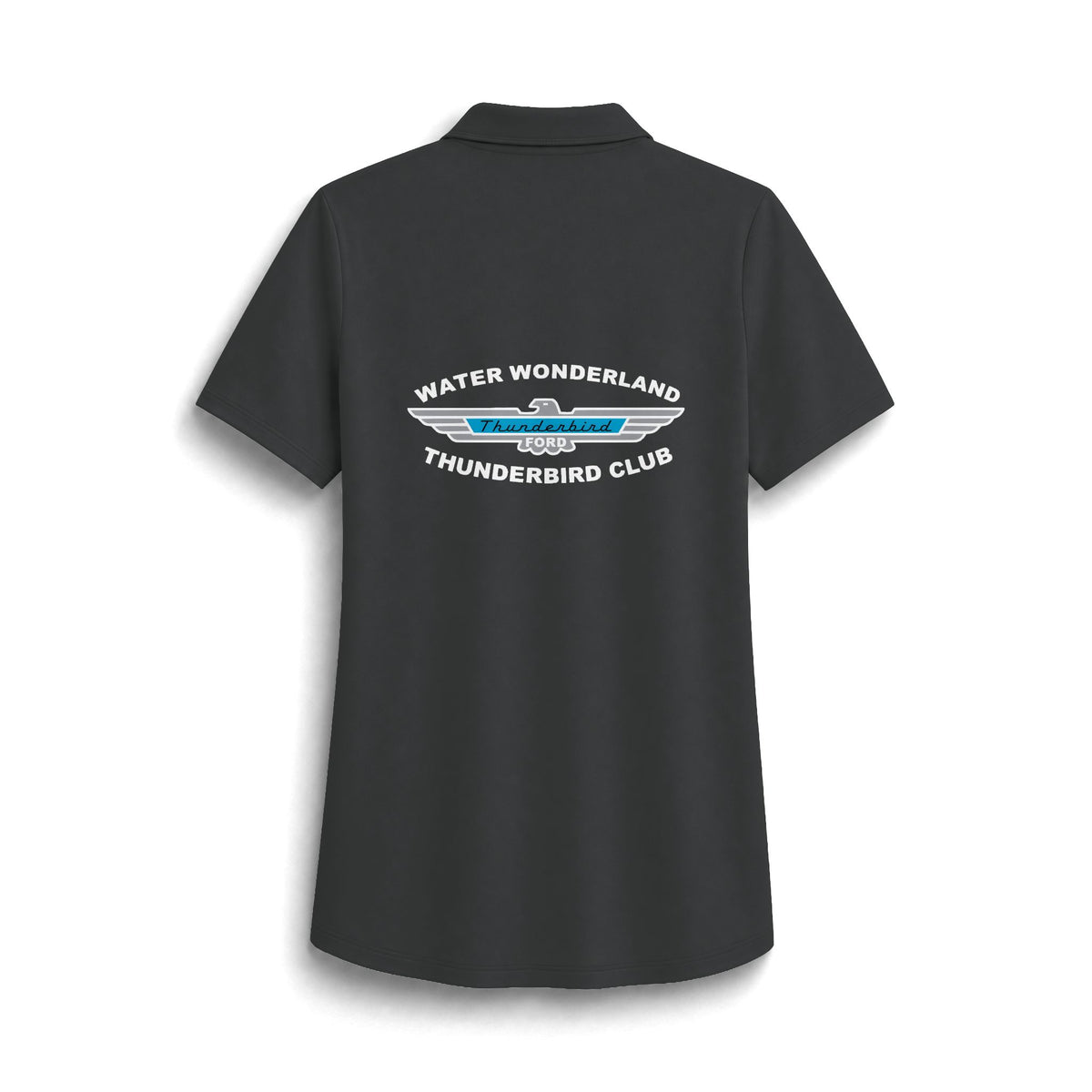 Water Wonderland Thunderbird Club Women’s Polo Shirt - Back Graphic