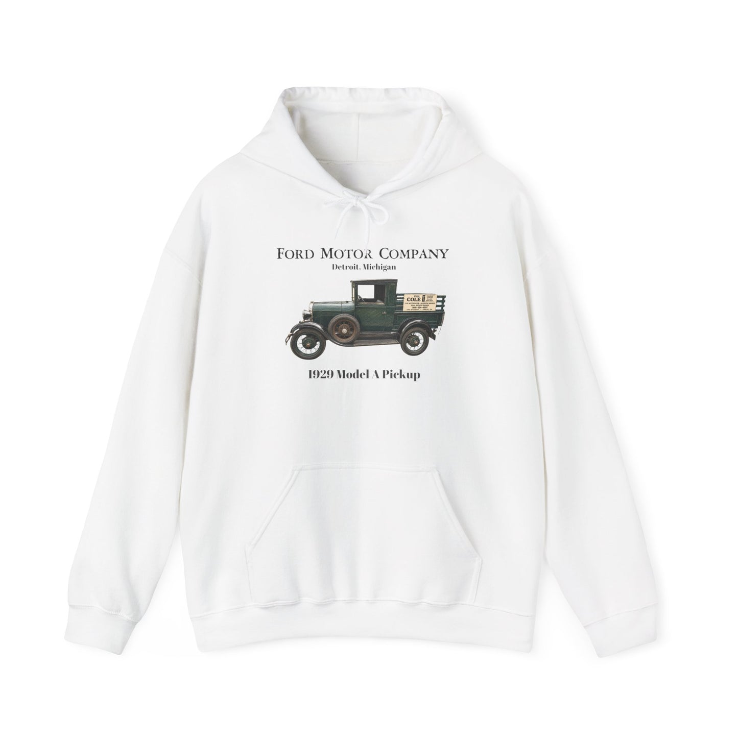 Model T Pickup Hoodie — Ford Motor Company Vintage 1929 Truck Sweatshirt