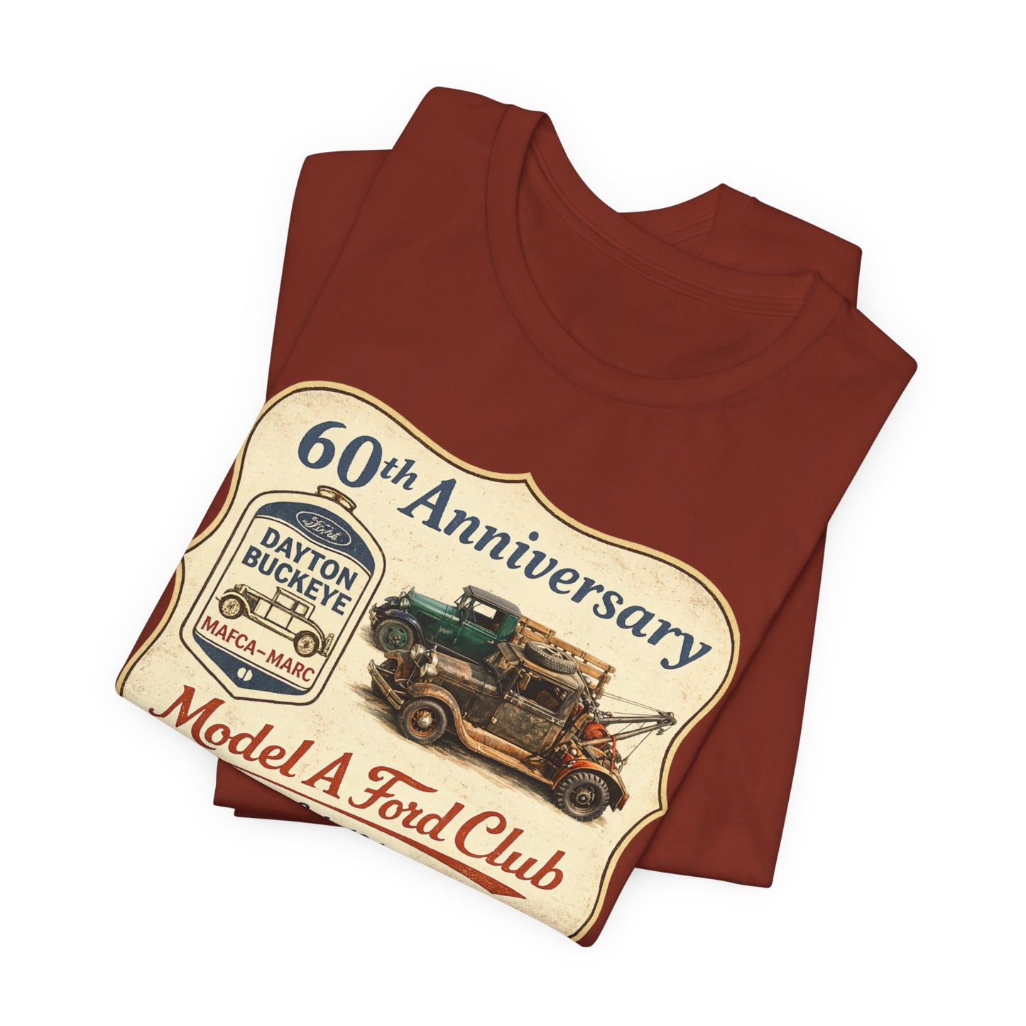 Dayton Buckeye Model A Ford Club 60th Anniversary Tee (JA) - Vintage Classic Truck Shirt