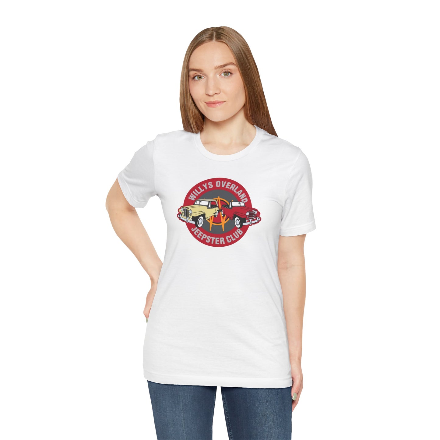 Willys Overland Jeepster Club T-Shirt - Unisex Jersey Short Sleeve Tee