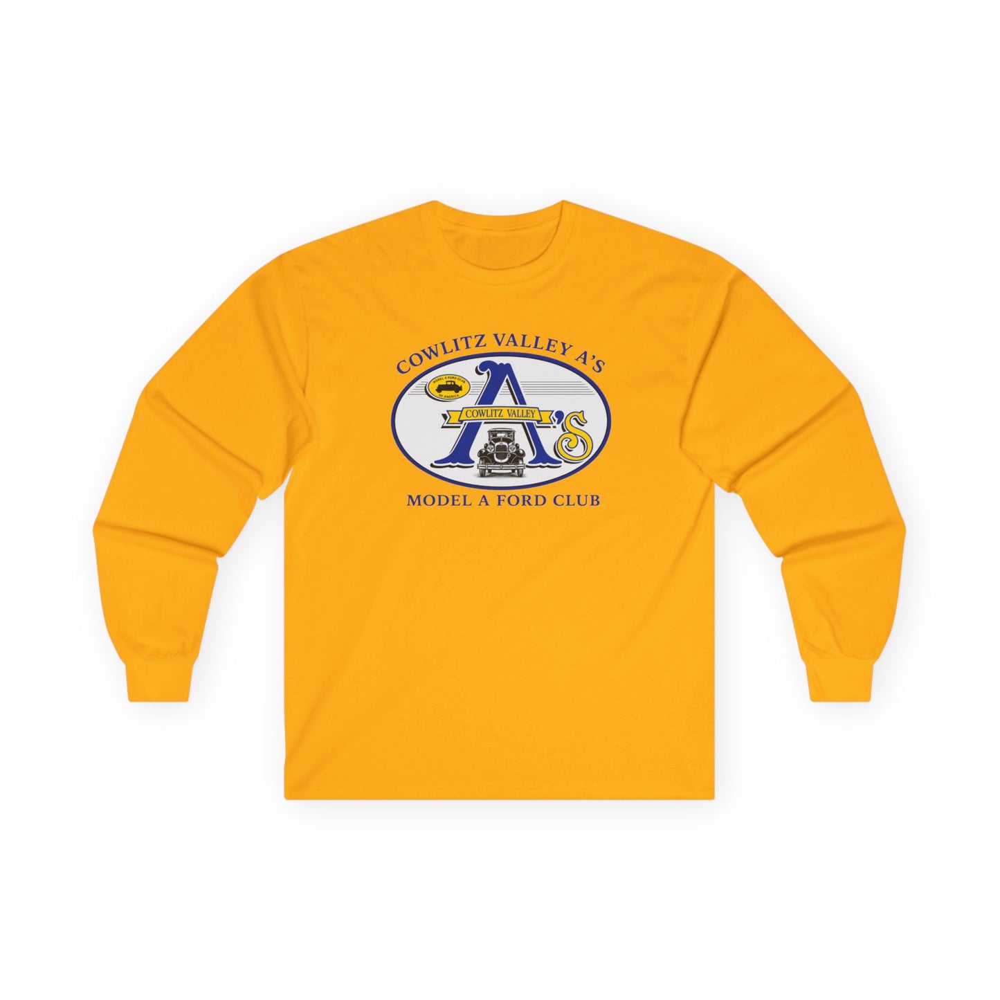 Cowlitz Valley A's Model A Ford Club Long Sleeve Tee