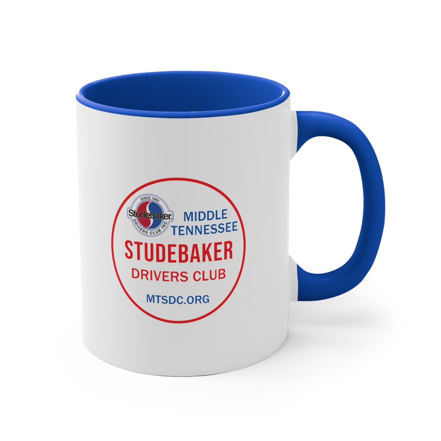 Middle Tennessee Studebaker Drivers Club Chapter Accent Mug —  11oz Coffee Cup