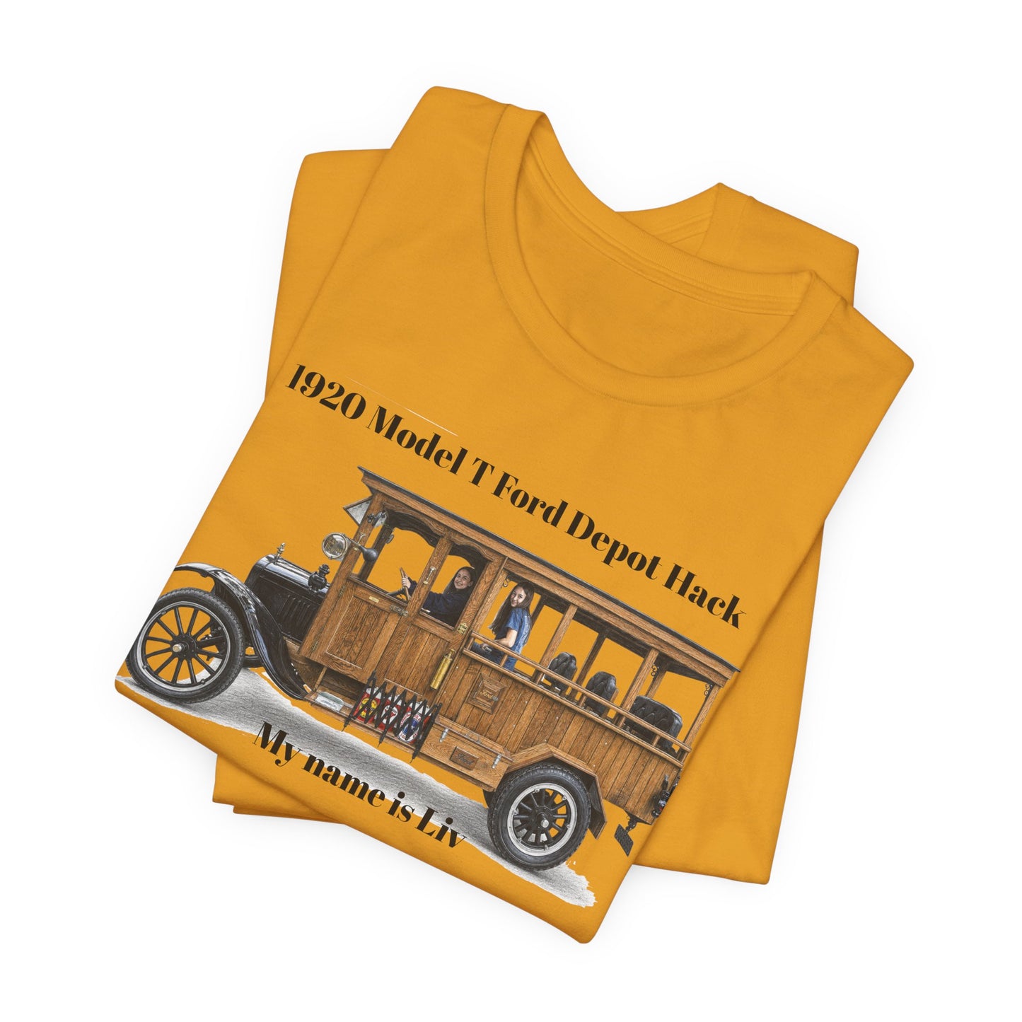 1920 Model T Ford Depot Hack T-Shirt — Unisex Jersey Short Sleeve Tee (DanS)