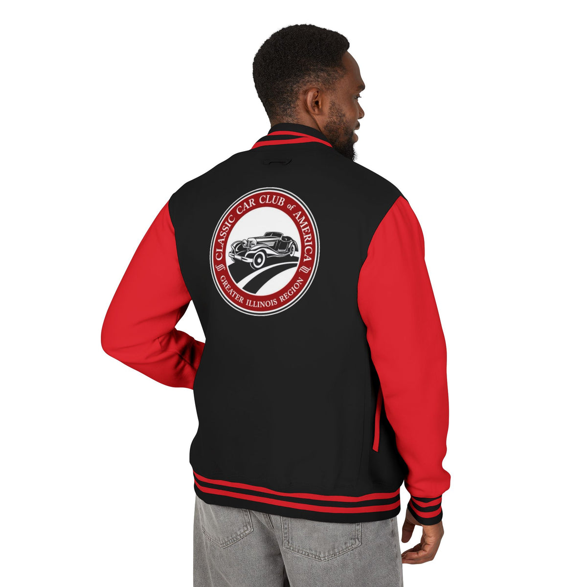 Classic Car Club of America Greater Illinois Region Letterman Jacket - Front and Back Logos