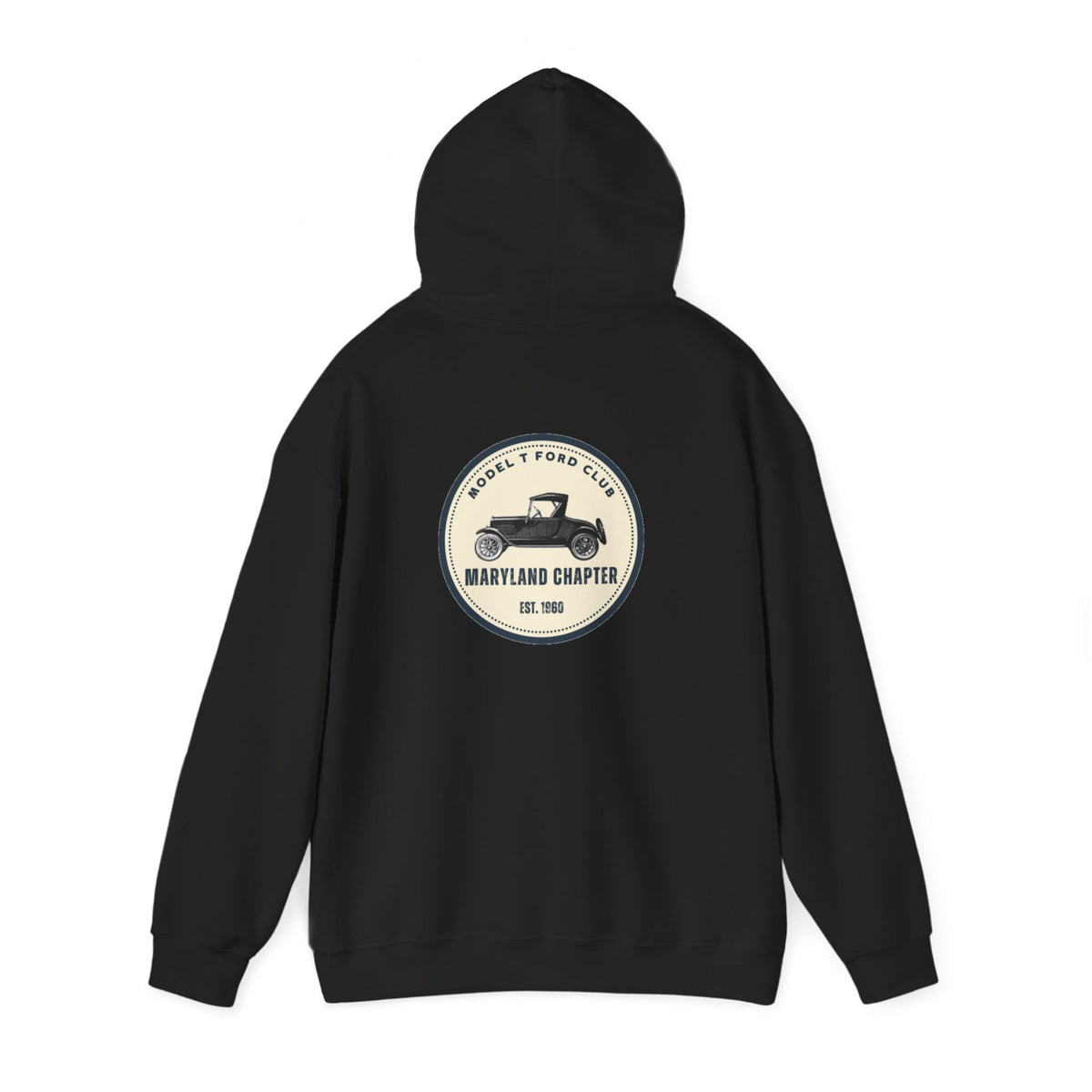 Maryland Chapter Model T Ford Club (back logo only) Unisex Heavy Blend™ Hooded Sweatshirt