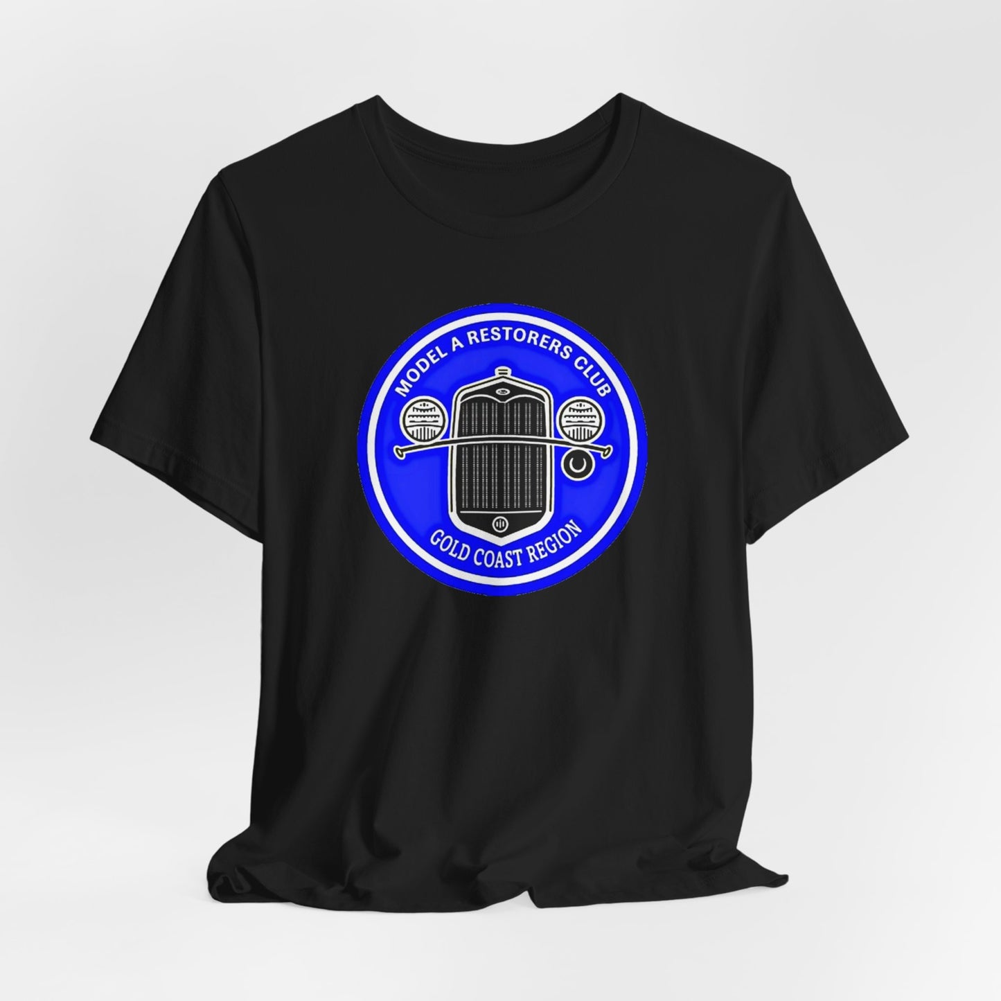 Model A Restorers Club Gold Coast Region T‑Shirt (large logo)