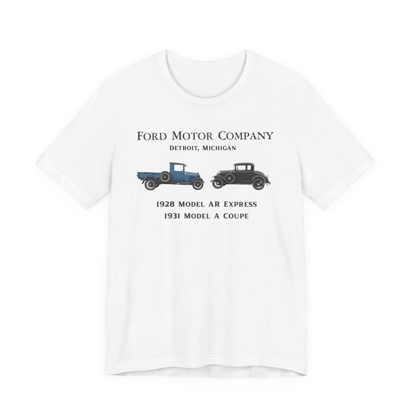 1928 Model AR & 1931 Coupe Classic Car T-Shirt (RBS)