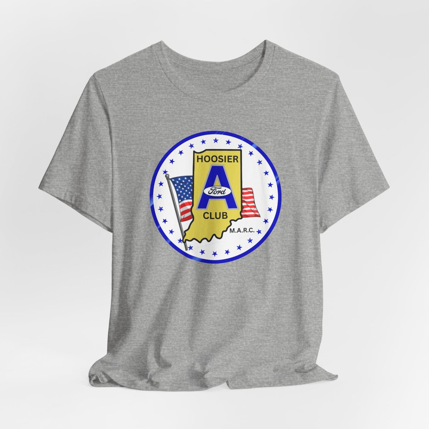 Hoosier A Ford Club Logo Tee — American Flag Indiana Pride T-Shirt