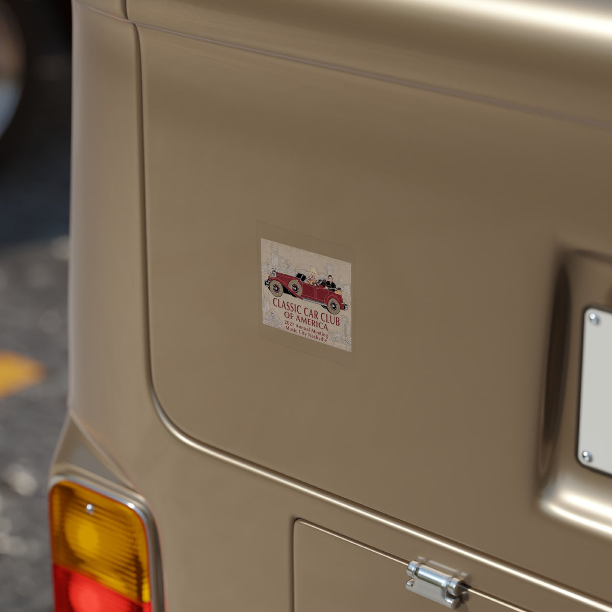 Classic Car Club of America Nashville 2027 Sticker (Transparent Outdoor, Square)