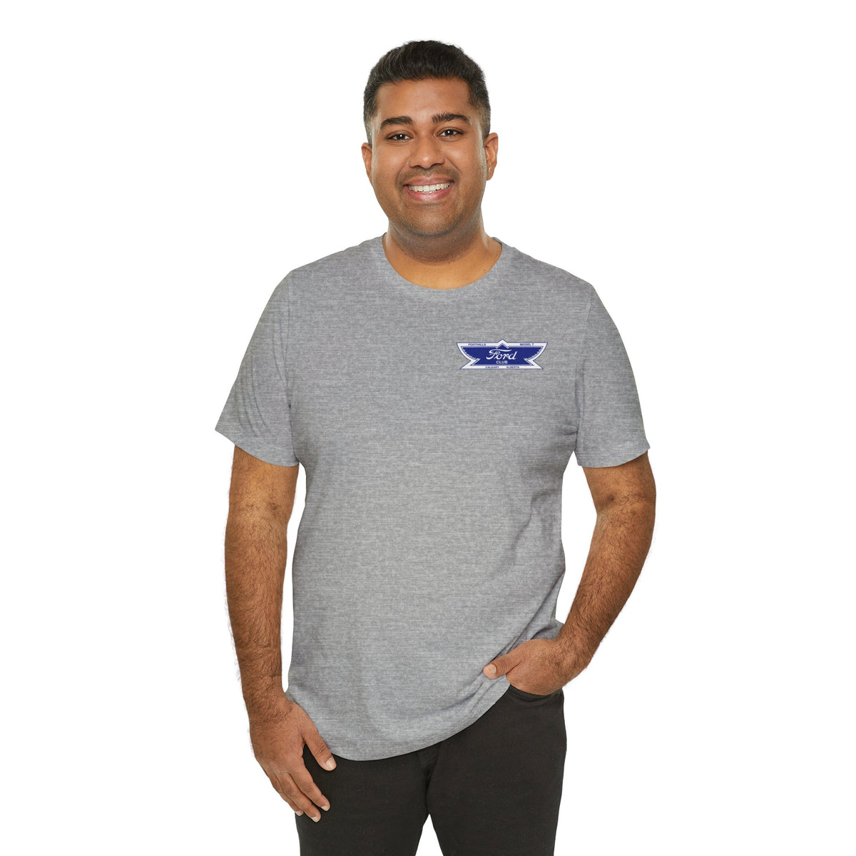 Foothills Model T Club Unisex Soft Tee - Front and Back Logos