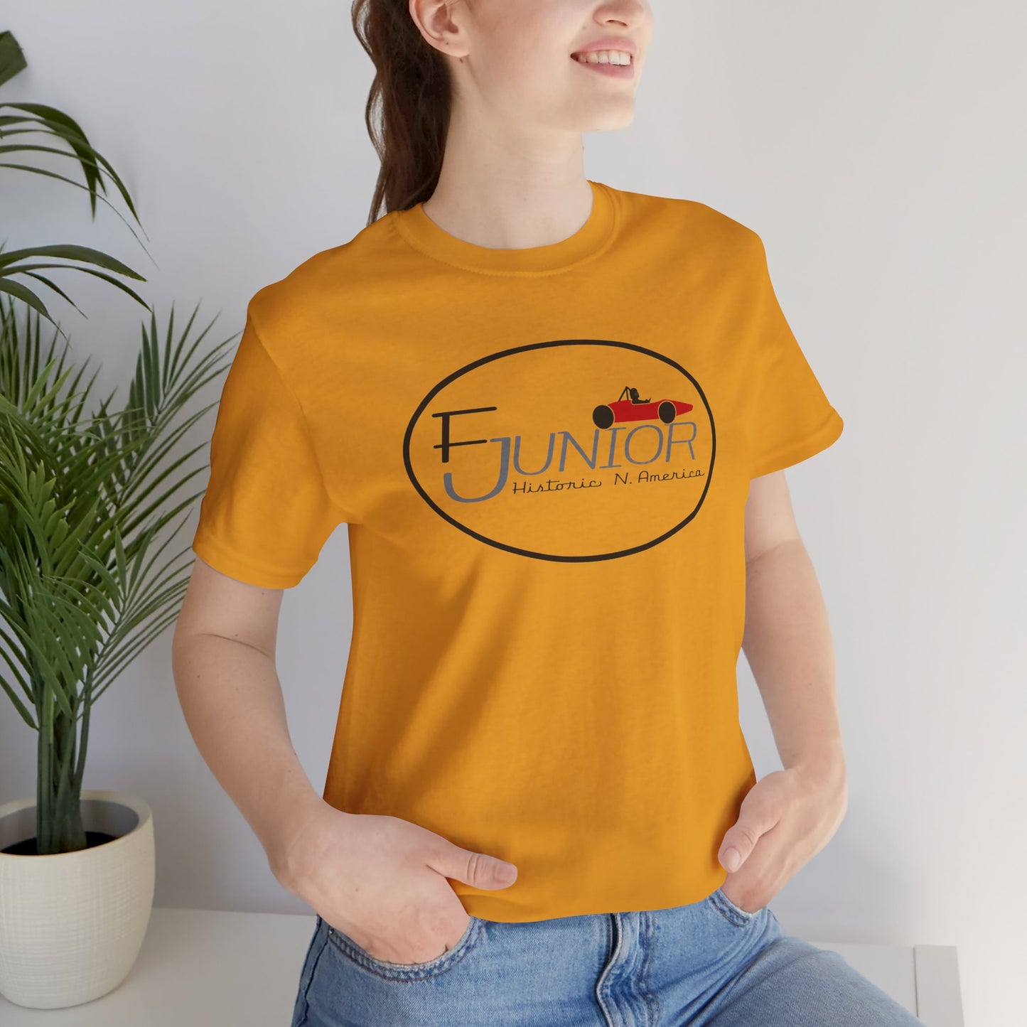 F Junior Historic N. America Racing Logo T-Shirt — Vintage Race Car Graphic Tee