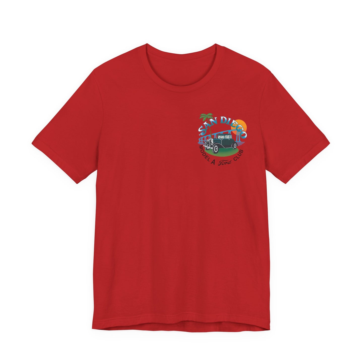 San Diego Model A Ford Club Tee — Vintage Car Sunset Shirt