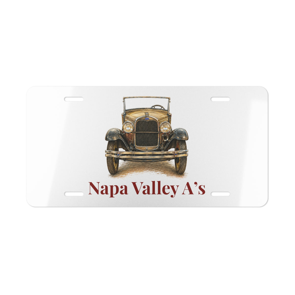Napa Valley A’s License Plate