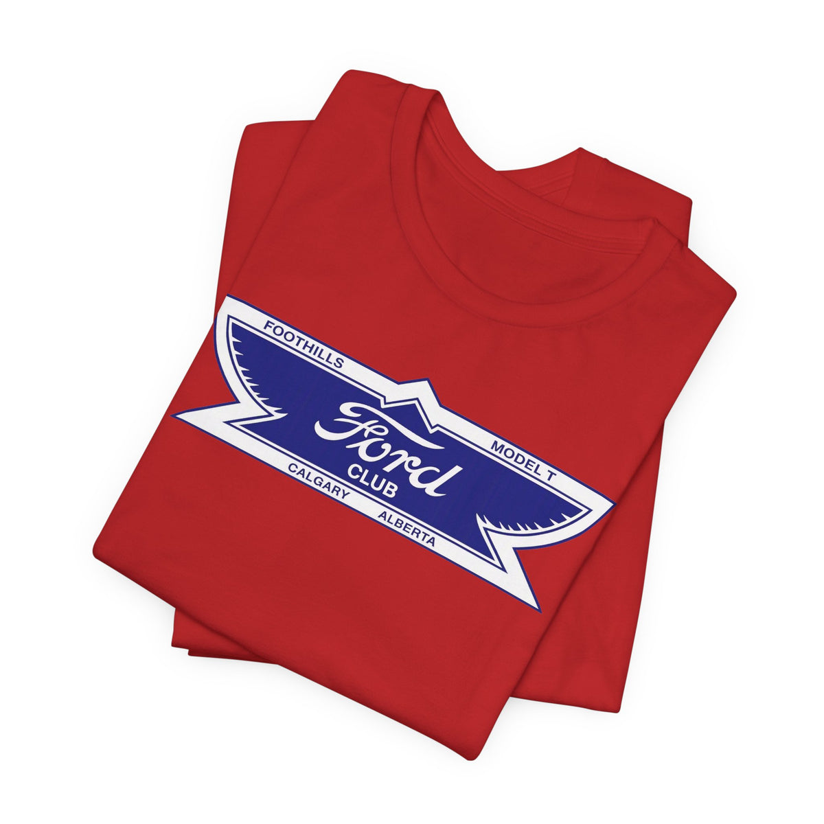 Foothills Model T Club Unisex Soft Tee -  Large Chest Logo