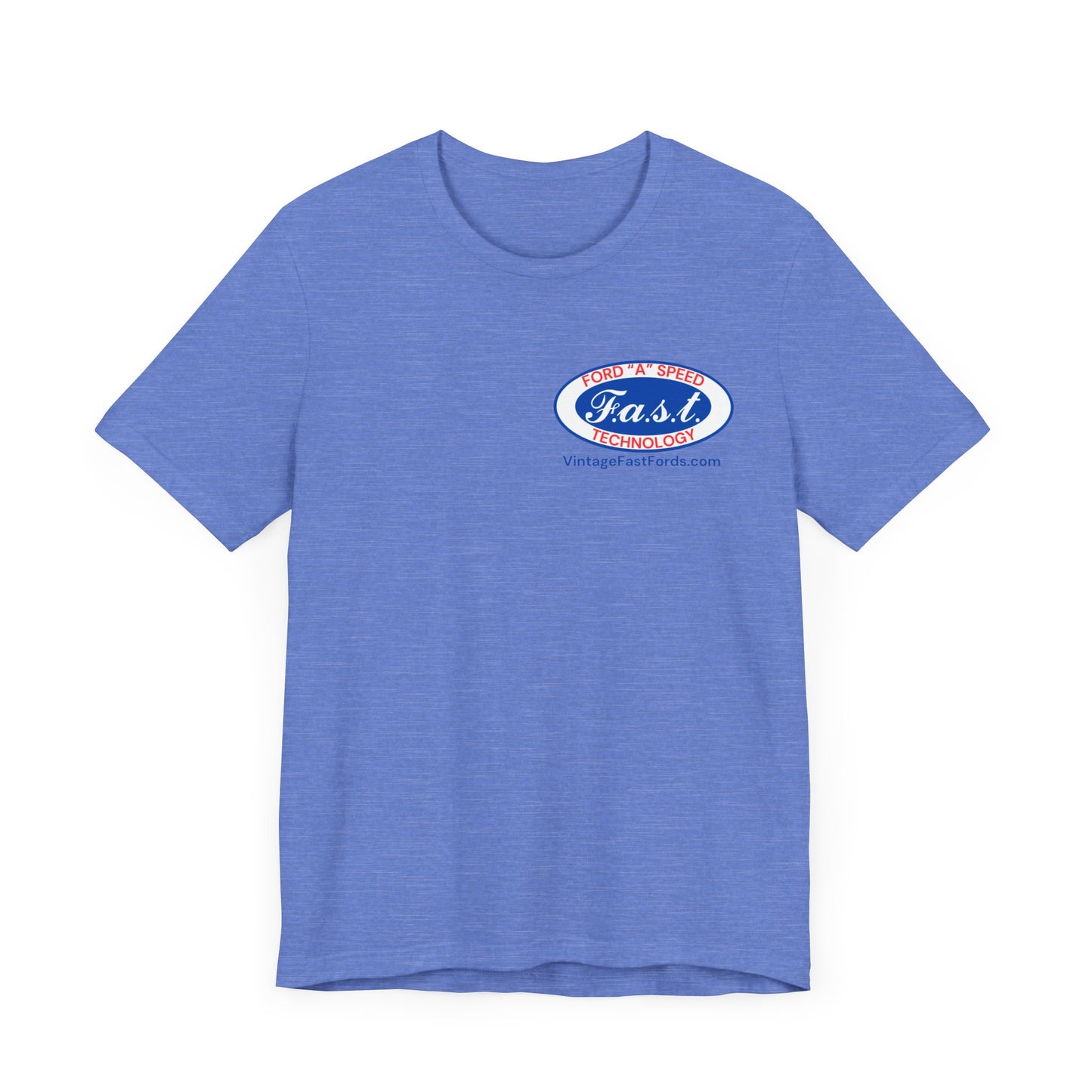 F.a.s.t. Ford "A" Speed Technology (single logo) - Grey Short Sleeve T-Shirt for Casual Style