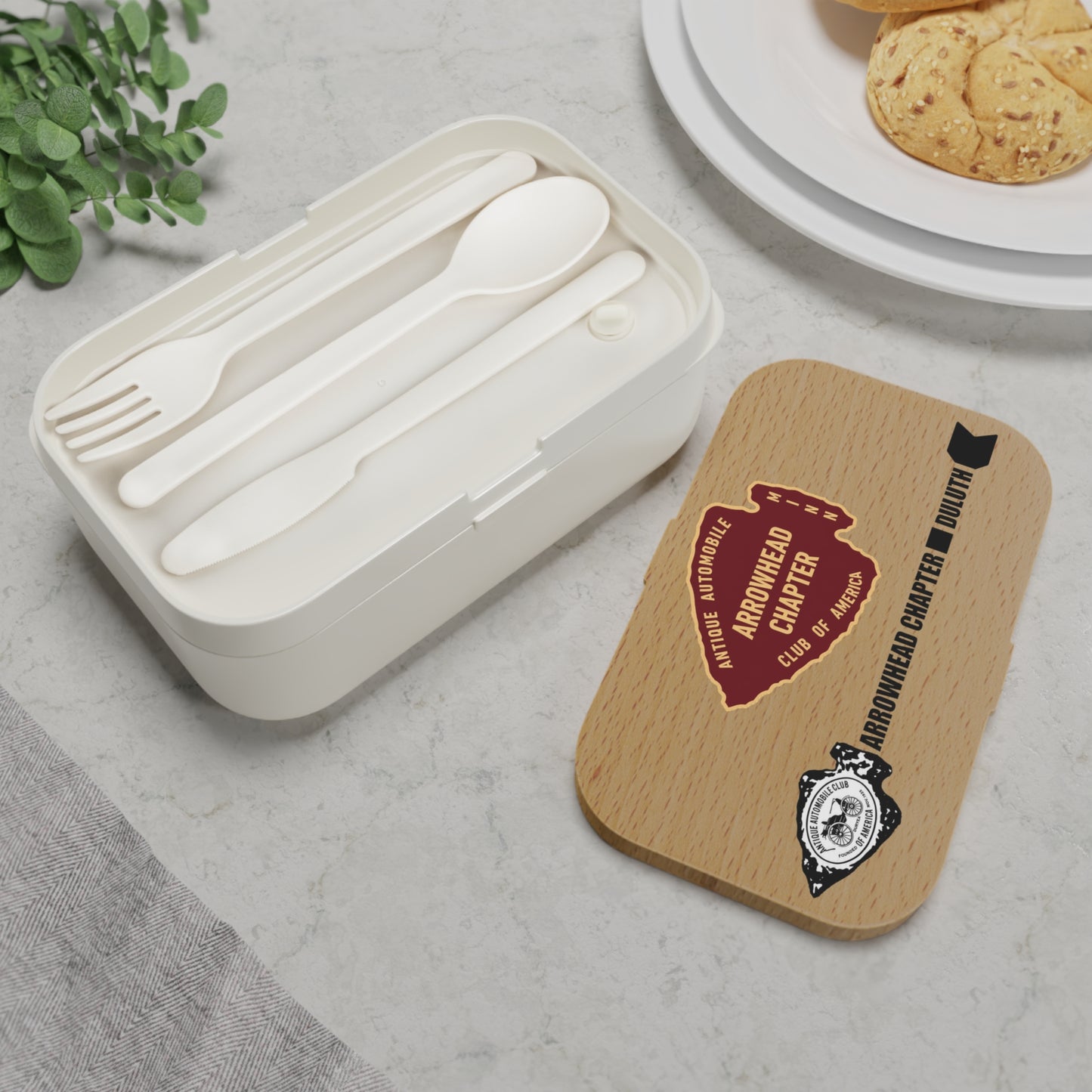 Arrowhead Chapter AACA Bento Lunch Box — Arrowhead Chapter Antique Automobile Club Design