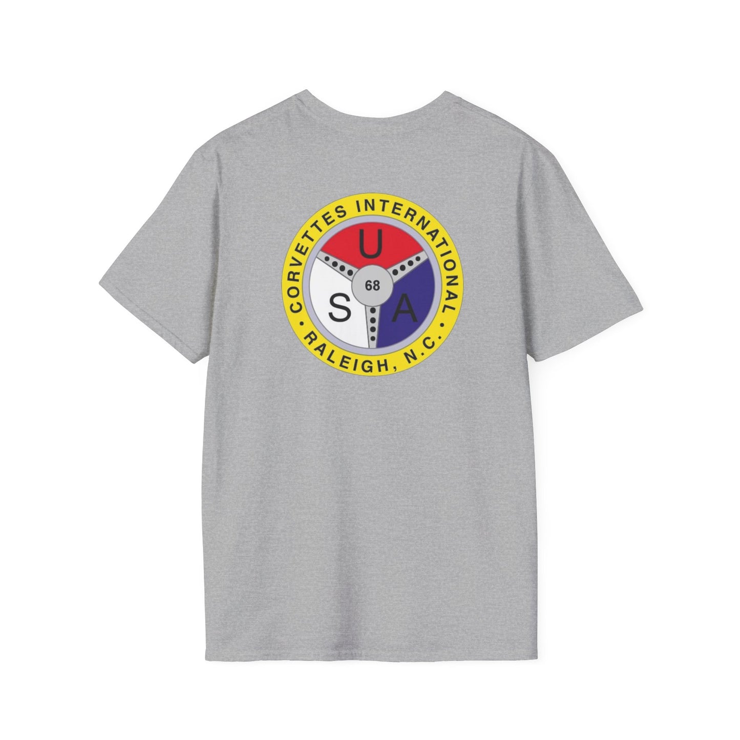 Corvettes International Front and Back Logos — Unisex Softstyle T-Shirt