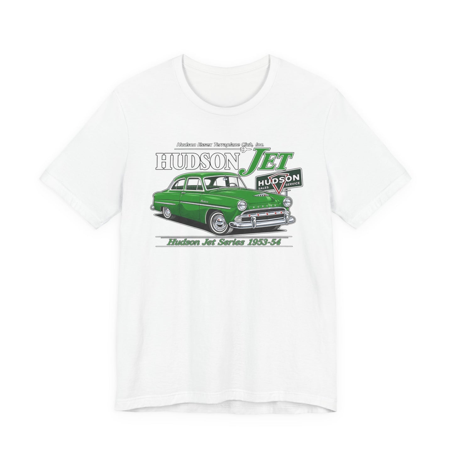 Hudson Essex Terraplane Club — Hudson Jet Classic Car T-Shirt  Vintage 1953–54