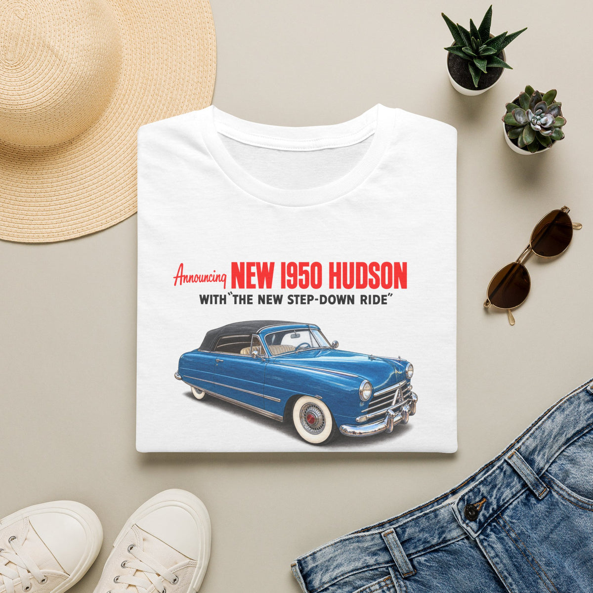 1950 Hudson Commodore Six Convertible Brougham Tee – Unisex Softstyle T-Shirt