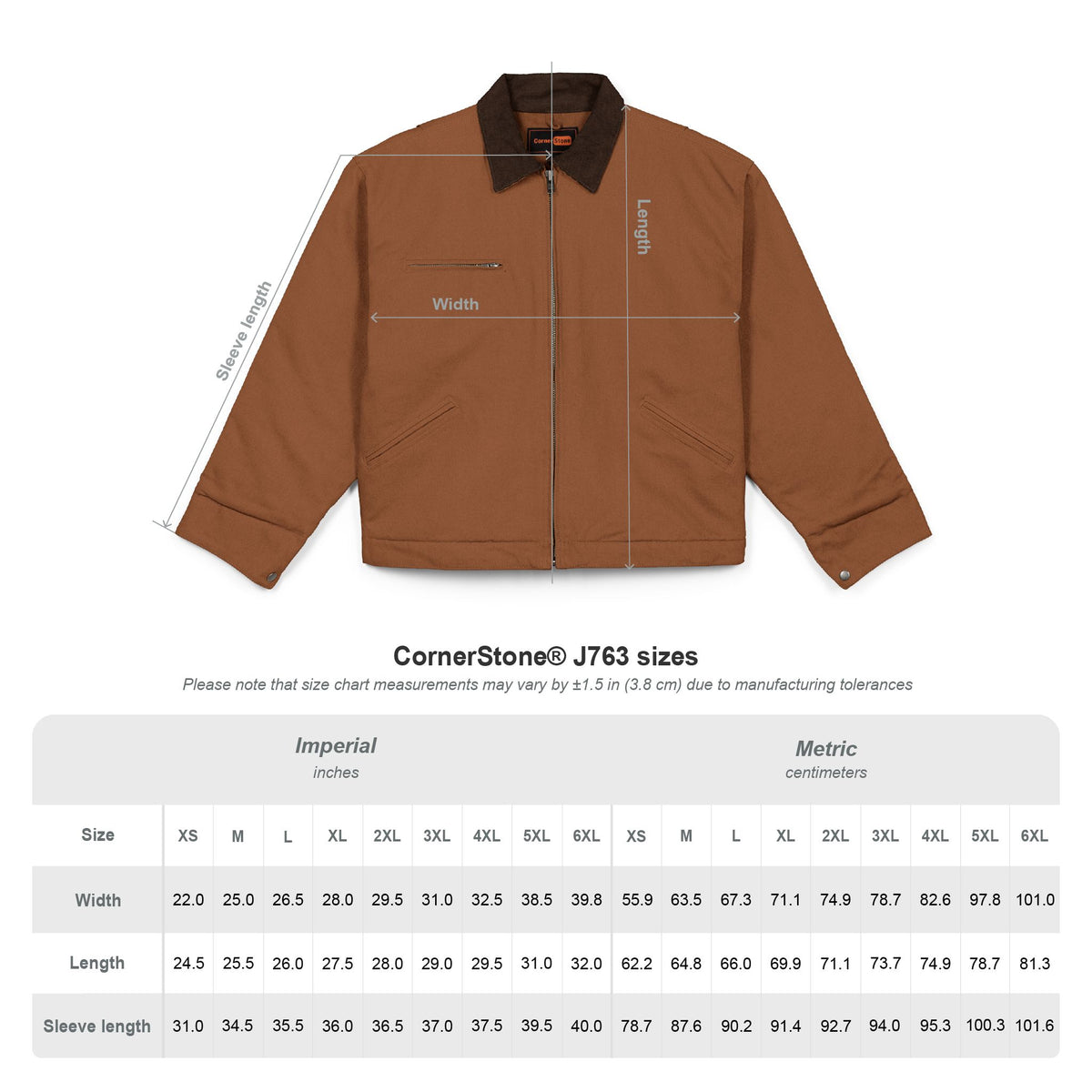 Nickel Era Touring Registry - CornerStone® Unisex Duck Cloth Work Jacket