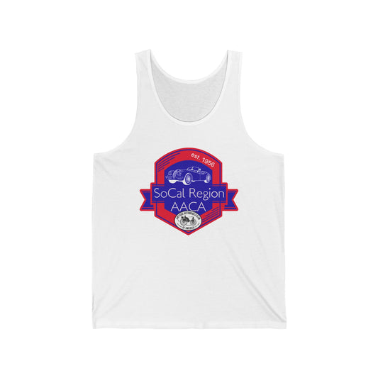 SoCal Region AACA Unisex Jersey Tank - Vintage Car Enthusiast Apparel