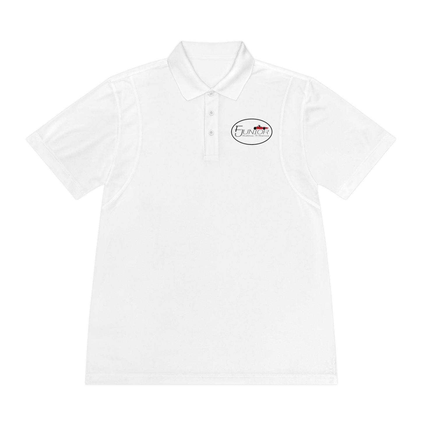 F Junior Historic N. America Men's Sport Polo Shirt — Printed Small Chest Logo Performance Polo
