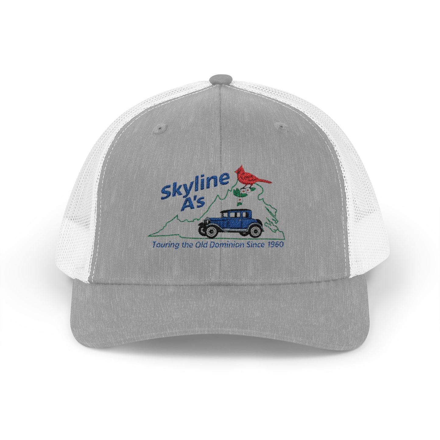 Skyline A's Vintage Tractor Snapback Trucker Hat (Embroidered)